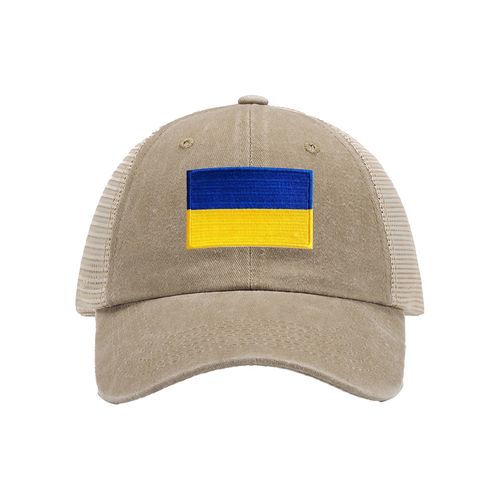 Czapka baseballowa z haftowaną flagą Ukrainy, kowbojska, z siateczki, z flagą Ukrainy, czapka typu trucker dla mężczyzn i kobiet - Image 3
