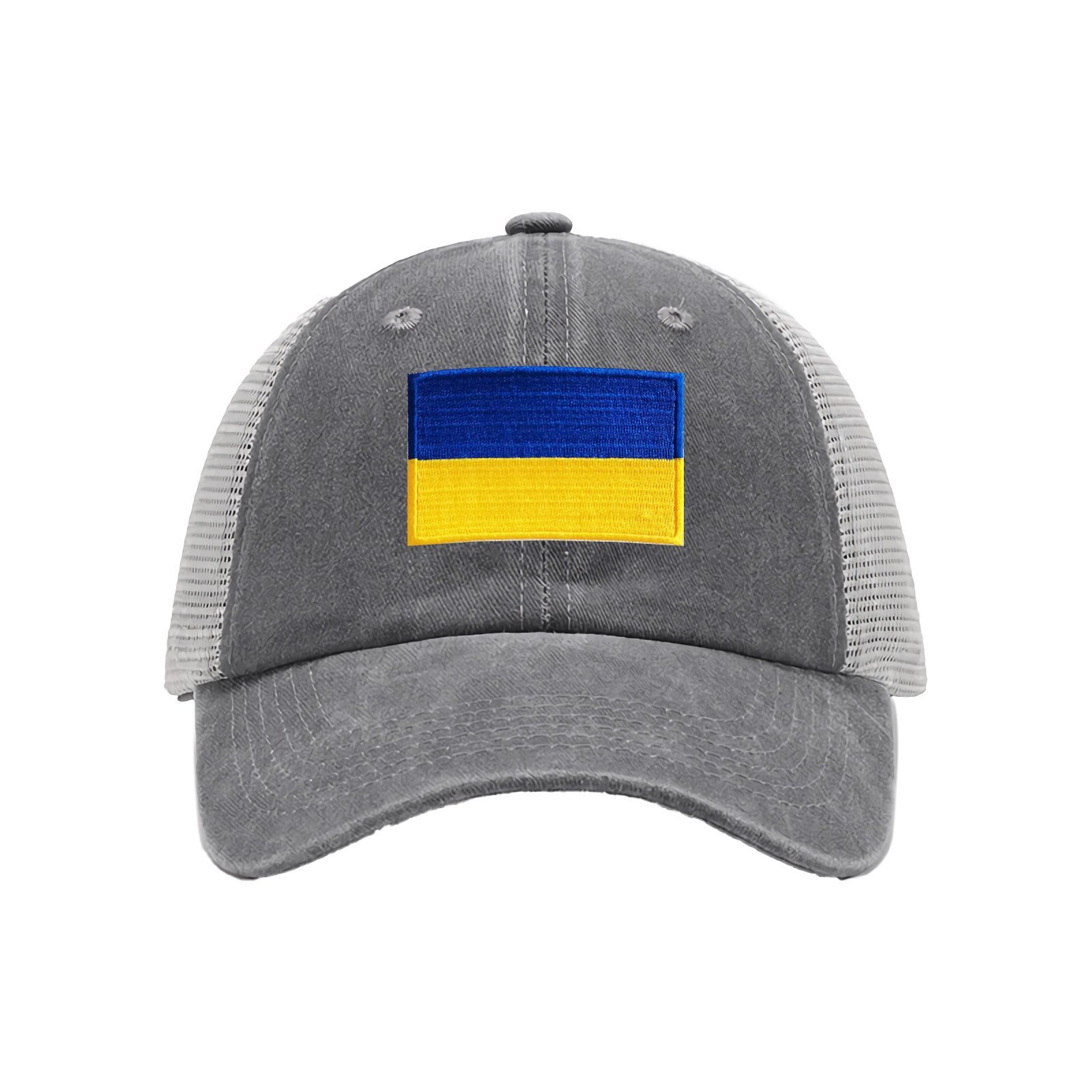 Czapka baseballowa z haftowaną flagą Ukrainy, kowbojska, z siateczki, z flagą Ukrainy, czapka typu trucker dla mężczyzn i kobiet - Image 5