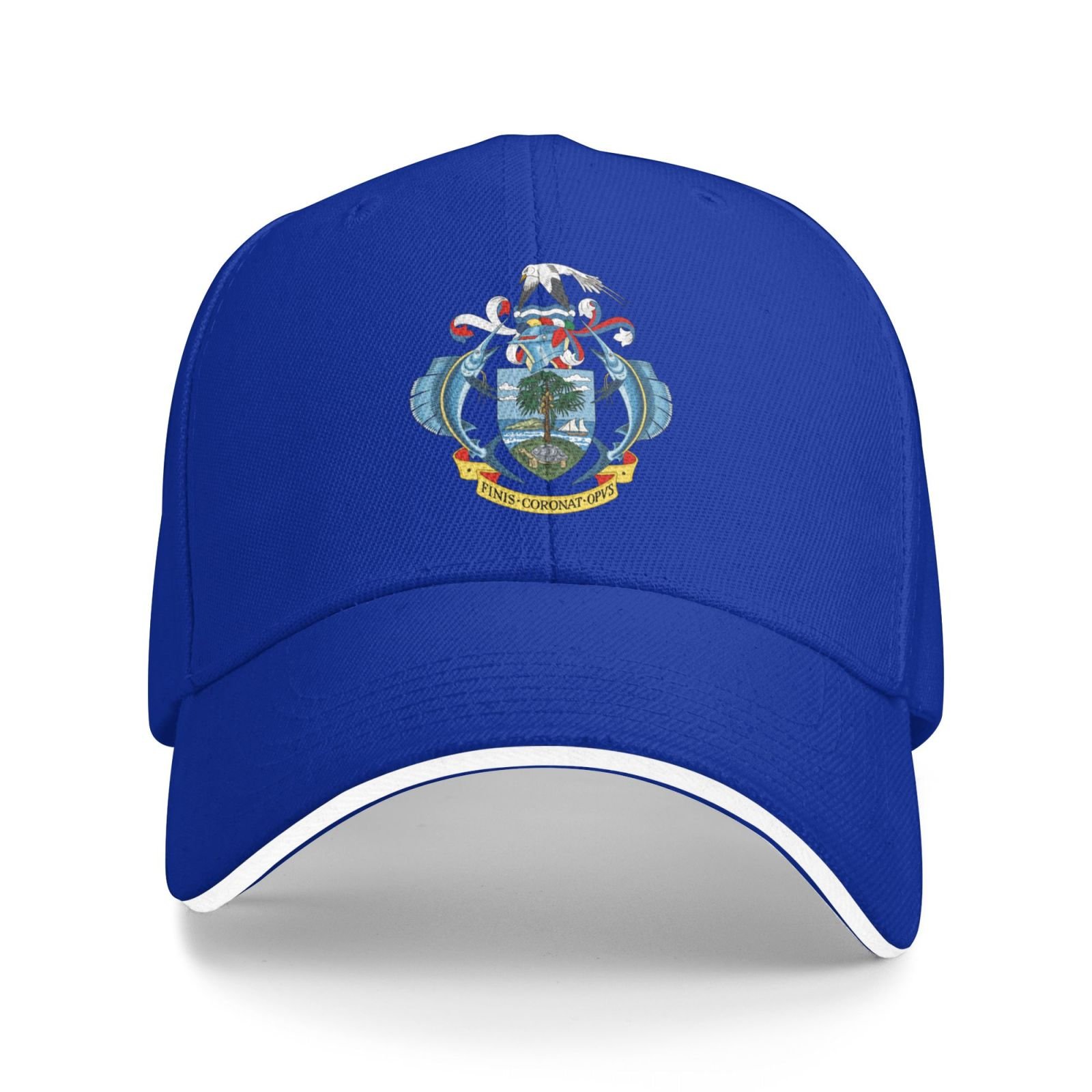 seychelles national emblem hat support seychelles coat of arms baseball cap seychellois hat for women men adjustable hat