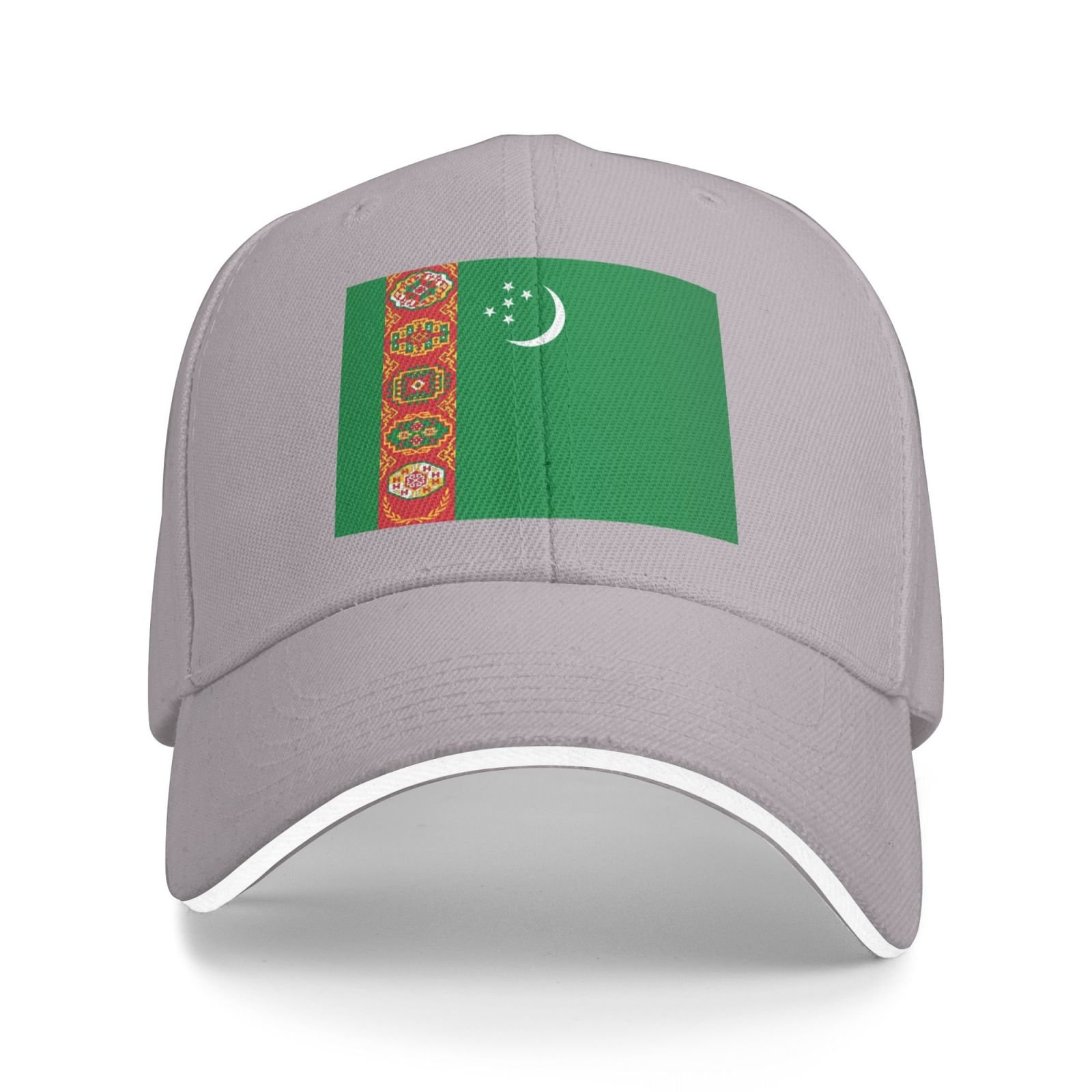 flag of turkmenistan baseball cap stand with turkmenistan hat support turkmen trucker dad hat for men women