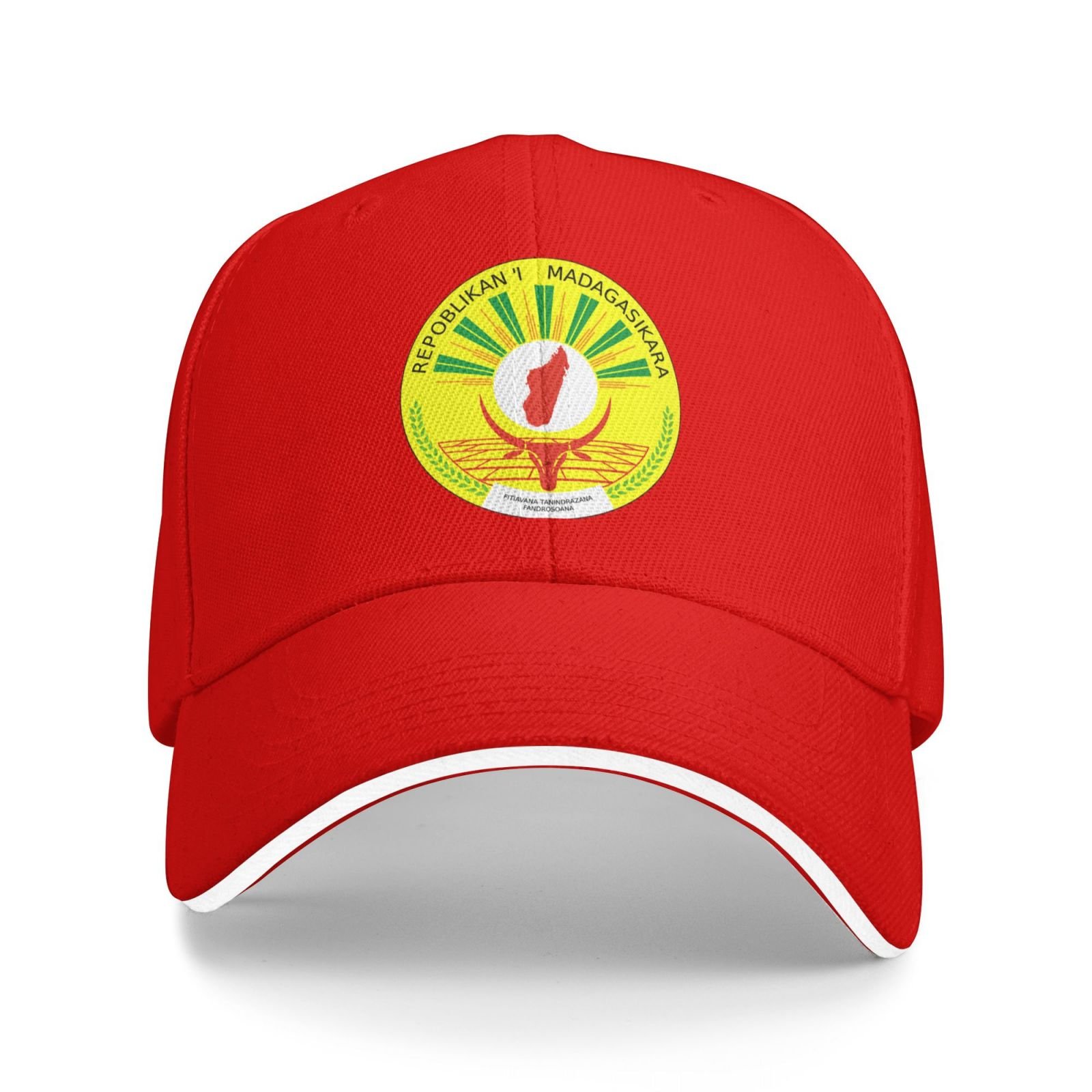 coat of arms for madagascar baseball cap support madagascar emblem malagasy trucker dad hat for men women