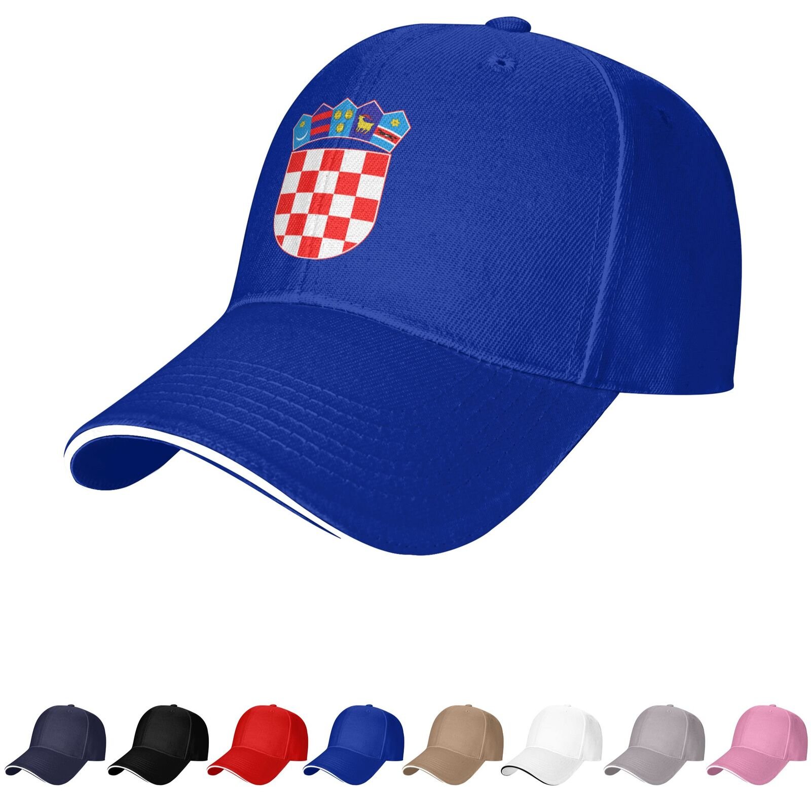 (croatia) emblem hat croatian caps for men women coat of arms of (croatia) baseball cap trucker dad hat