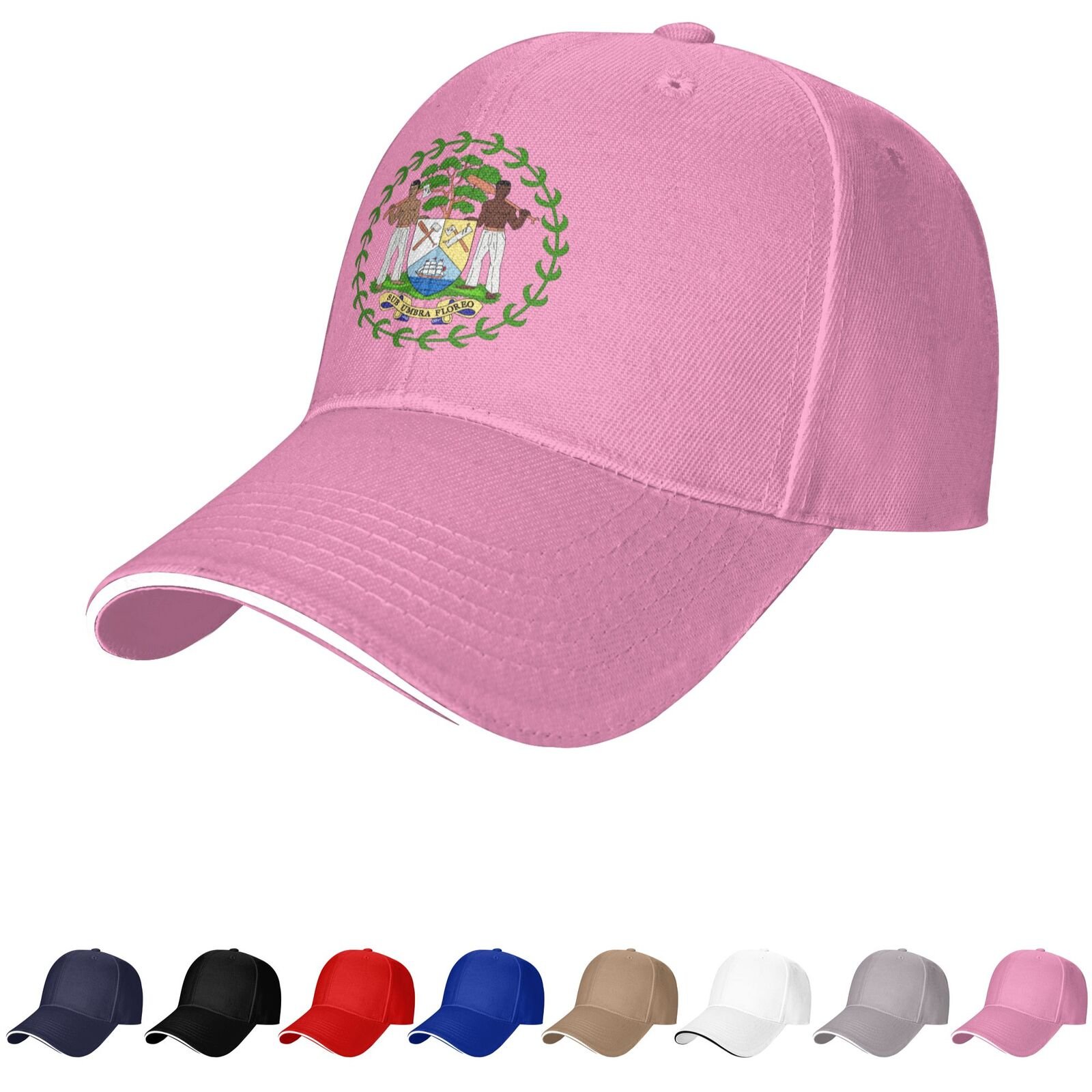 belize emblem hat belizean caps for men women coat of arms of belize baseball cap trucker dad hat