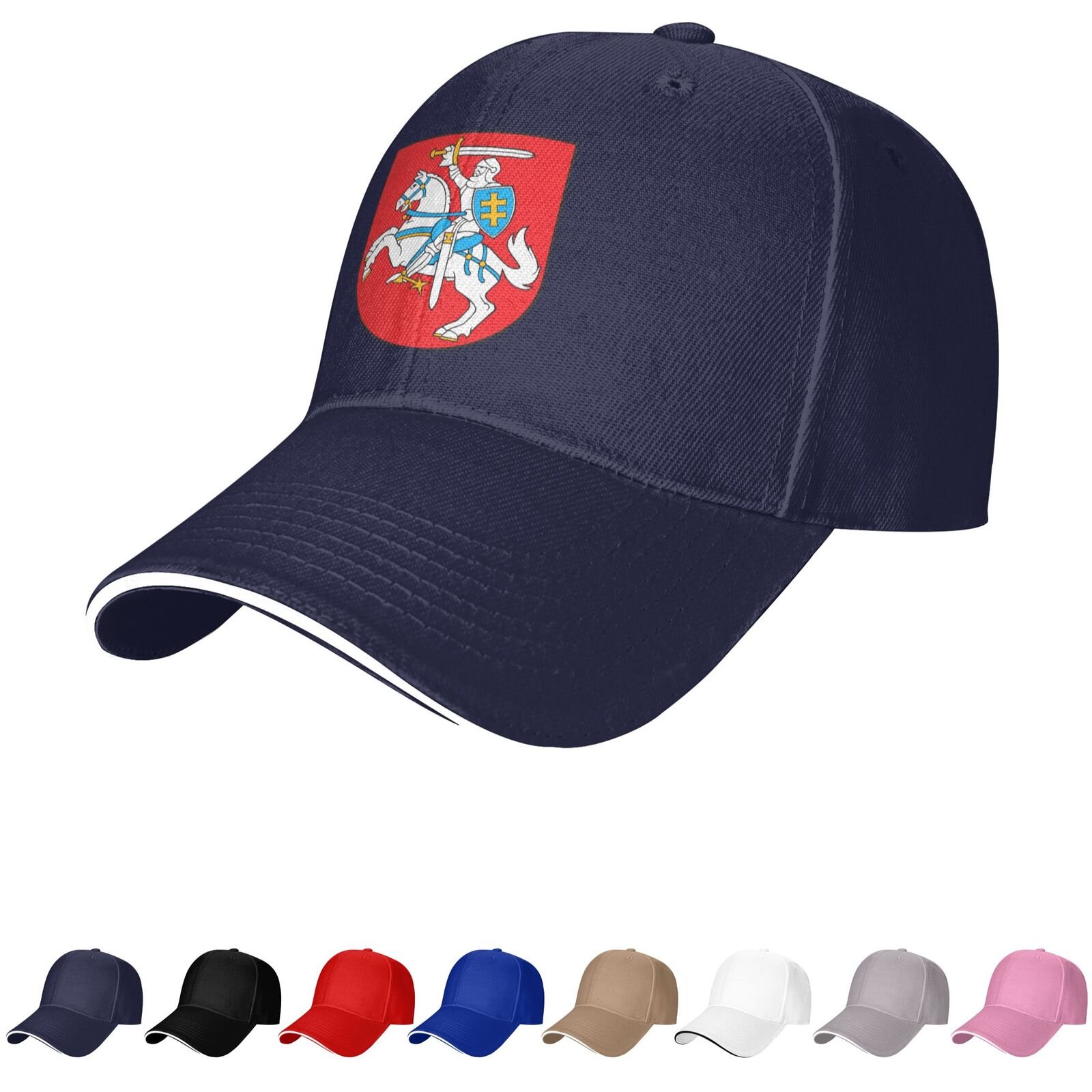 lithuania emblem hat lithuanian caps for men women coat of arms of lithuania baseball cap trucker dad hat