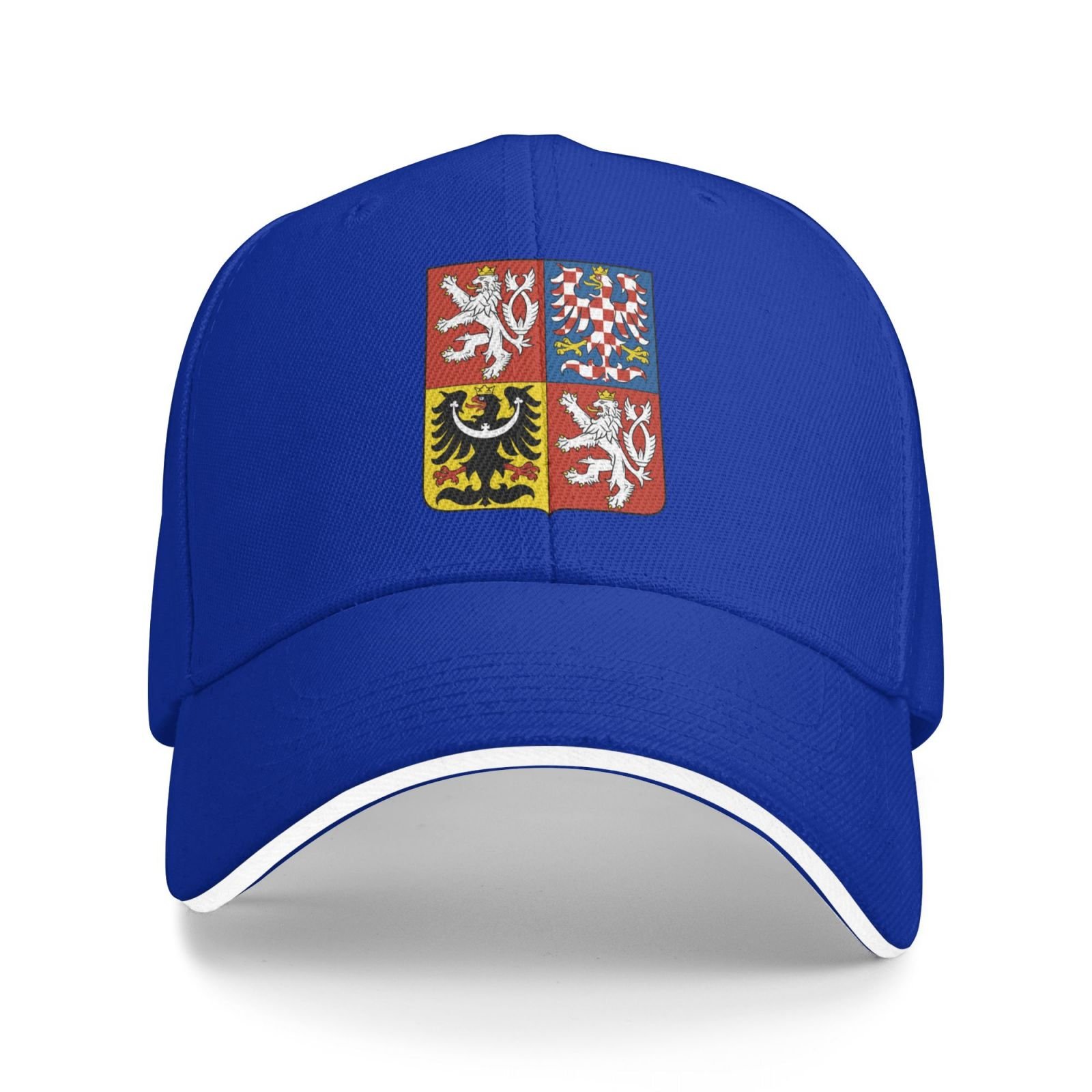 czech national emblem hat support czech coat of arms baseball cap czech hat for women men adjustable hat
