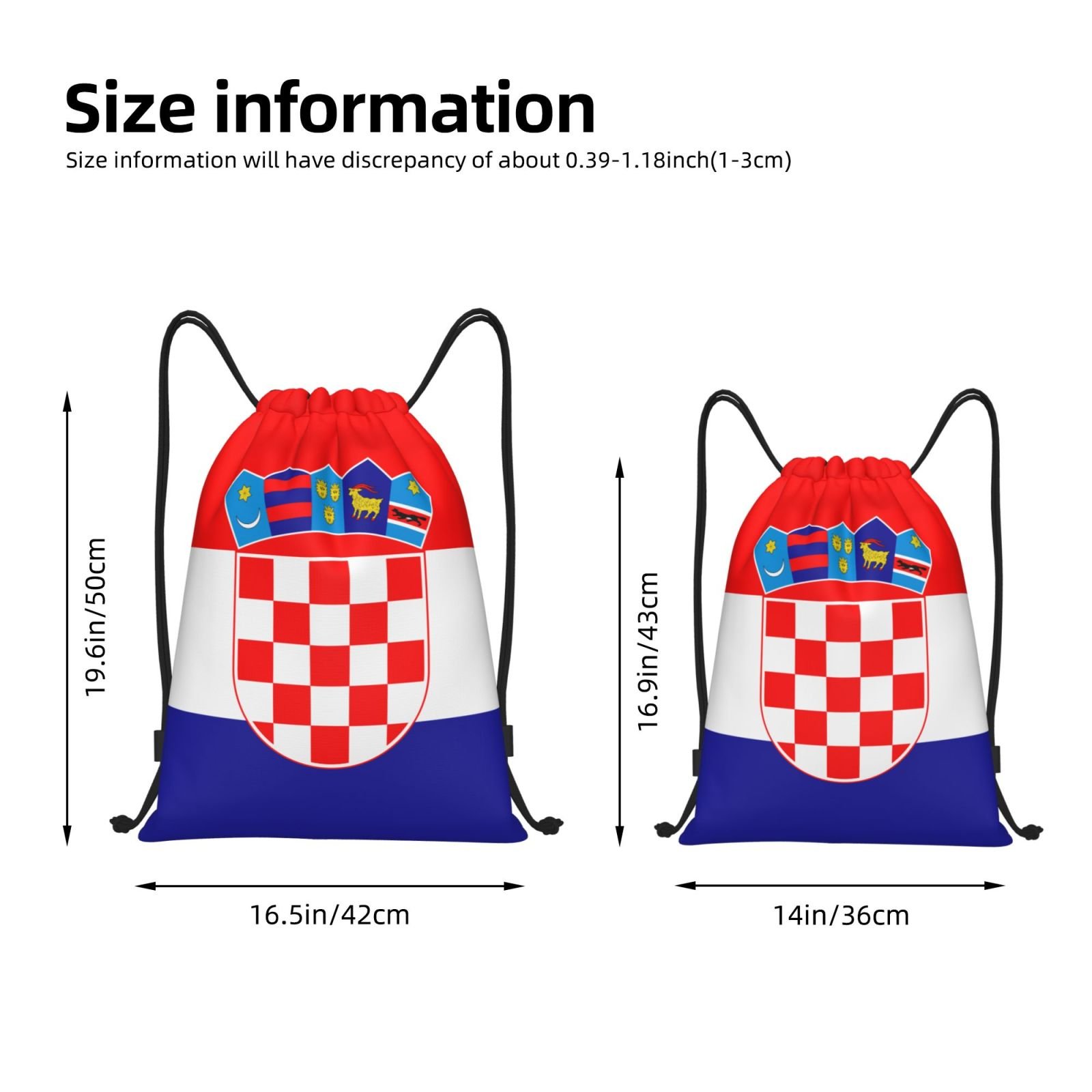 Zaino con coulisse in Croazia, per yoga, spiaggia, palestra, sport, leggero, con coulisse, decorazione per esterni - Image 2