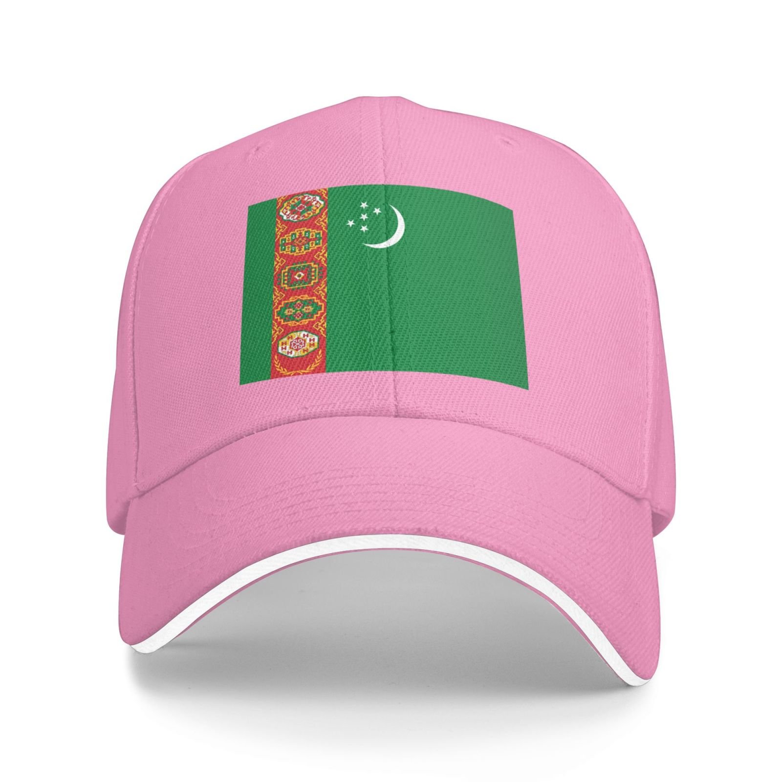flag of turkmenistan baseball cap stand with turkmenistan hat support turkmen trucker dad hat for men women