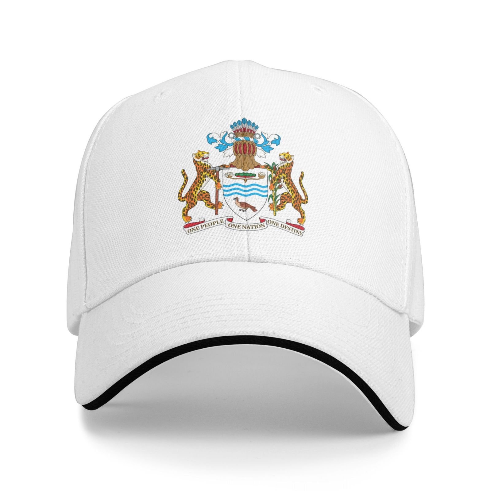 guyana national emblem hat support guyana coat of arms baseball cap guyanese hat for women men adjustable hat