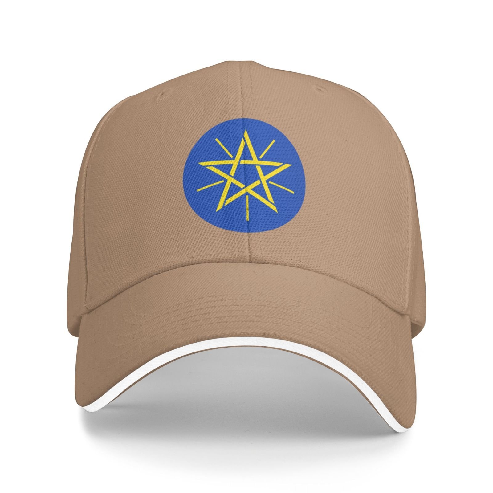 ethiopia national emblem hat support ethiopia coat of arms baseball cap ethiopian hat for women men adjustable hat