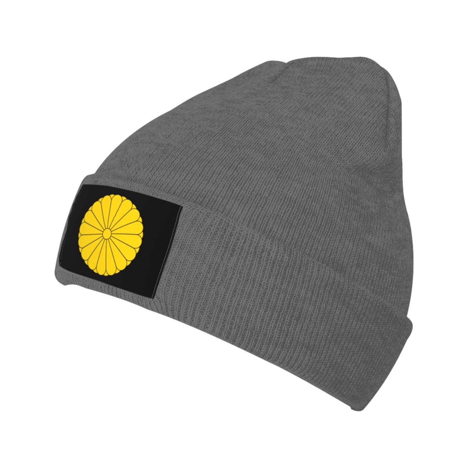 coat of arms of japan knit beanie hat japan emblem knitted cap for japanese winter outdoor men women