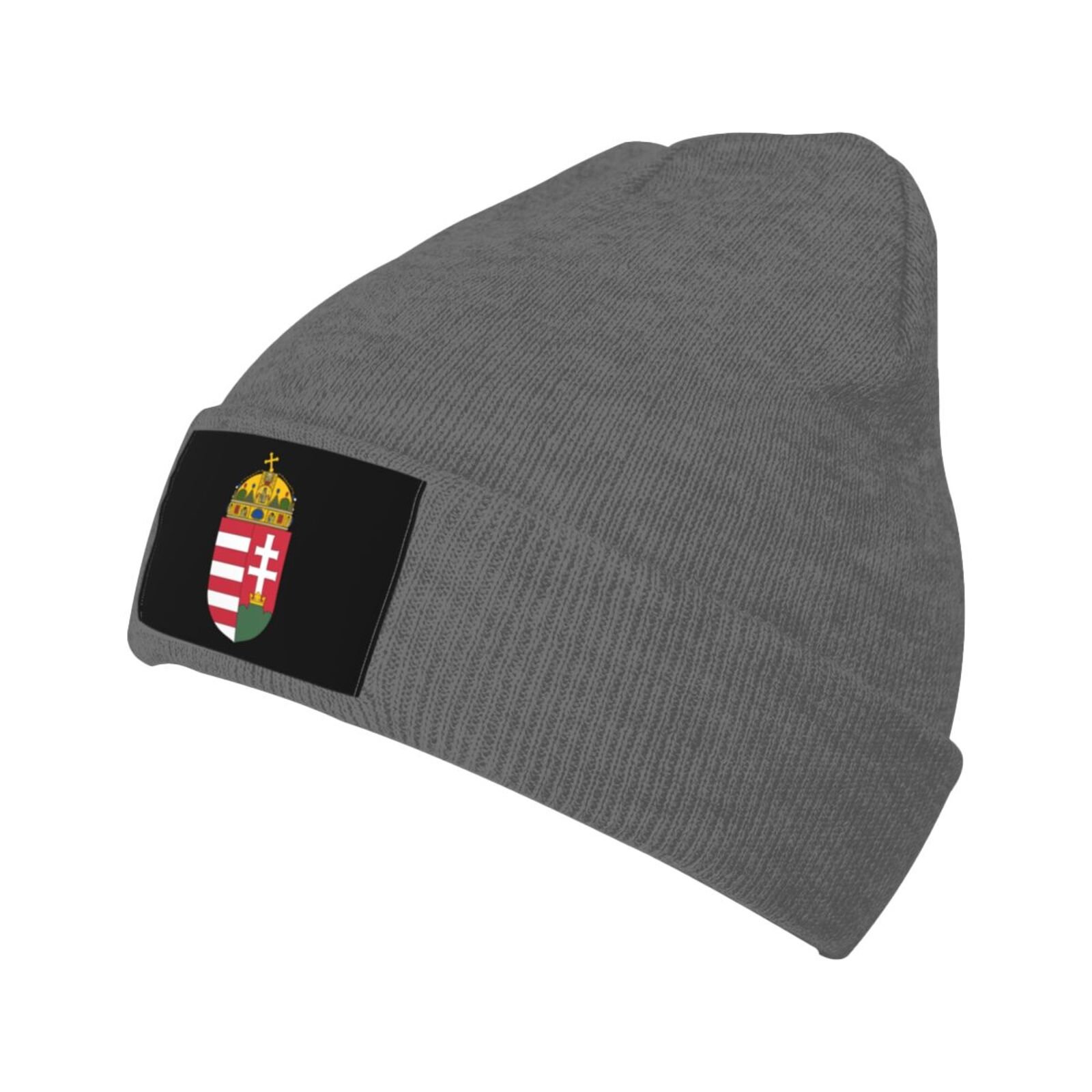 coat of arms of hungary knit beanie hat hungary emblem knitted cap for hungarian winter outdoor men women