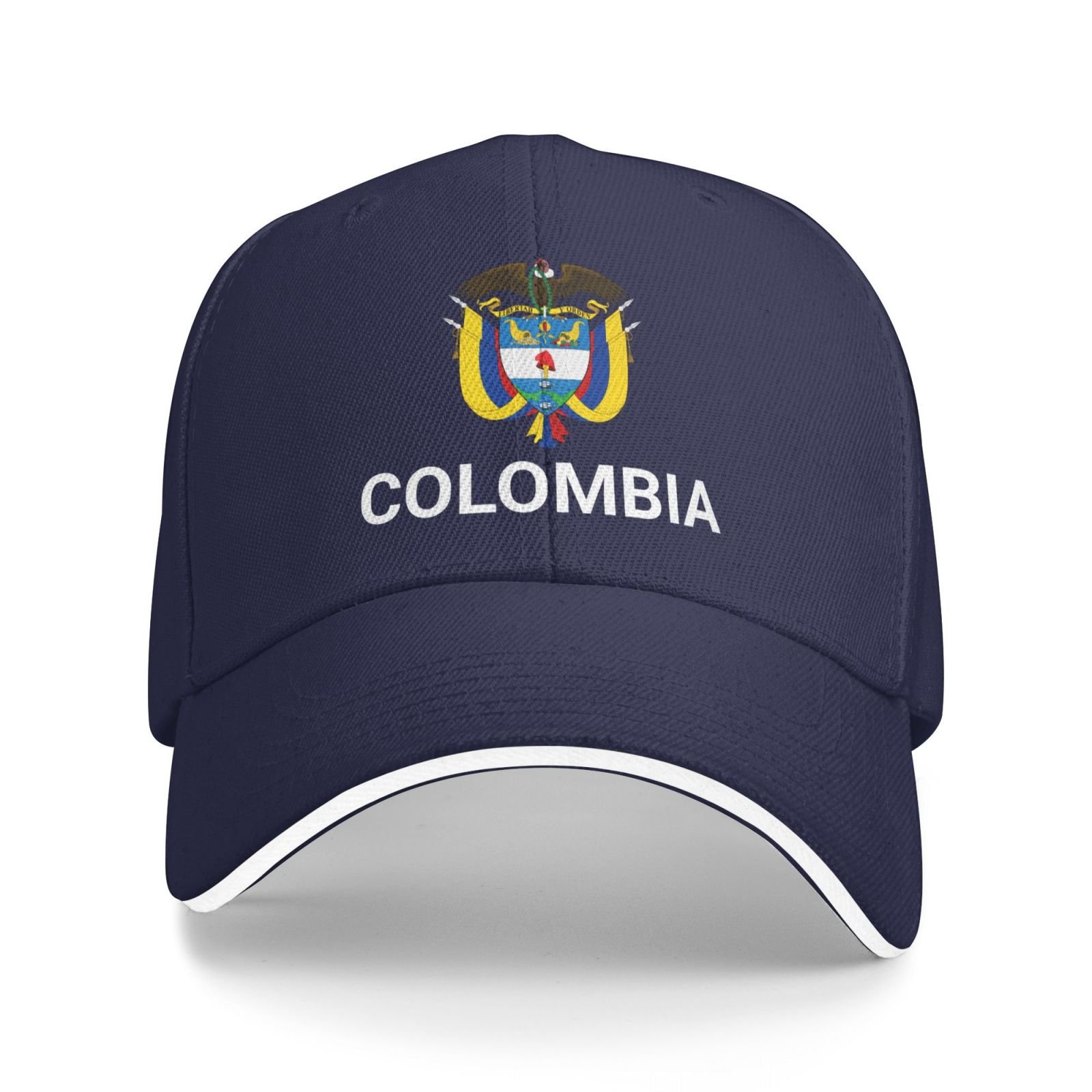 support colombia hat colombian caps for men women i stand with colombia emblem coat of arms baseball cap