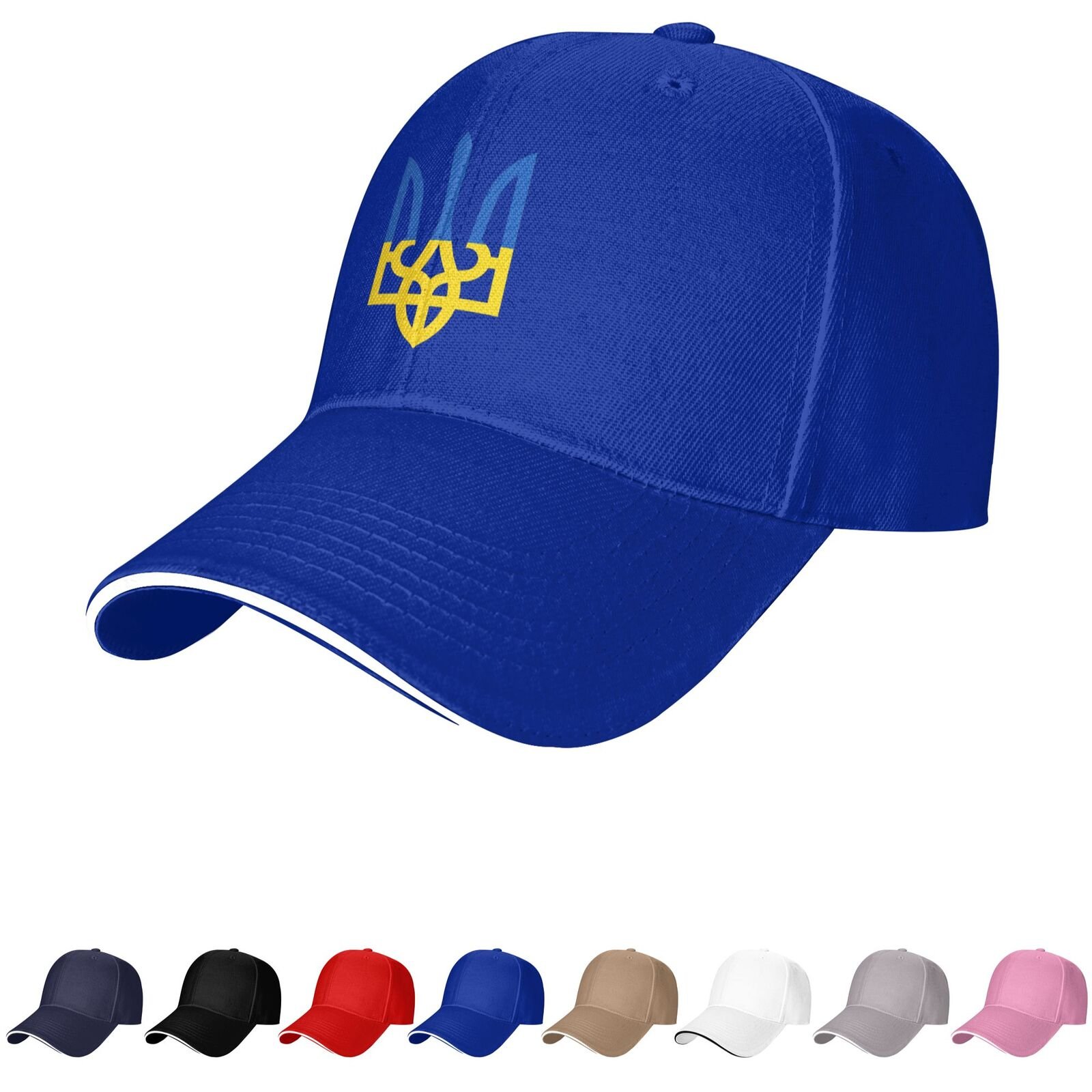 support ukraine hats for men women coat of arms of ukraine baseball cap trucker dad hat black