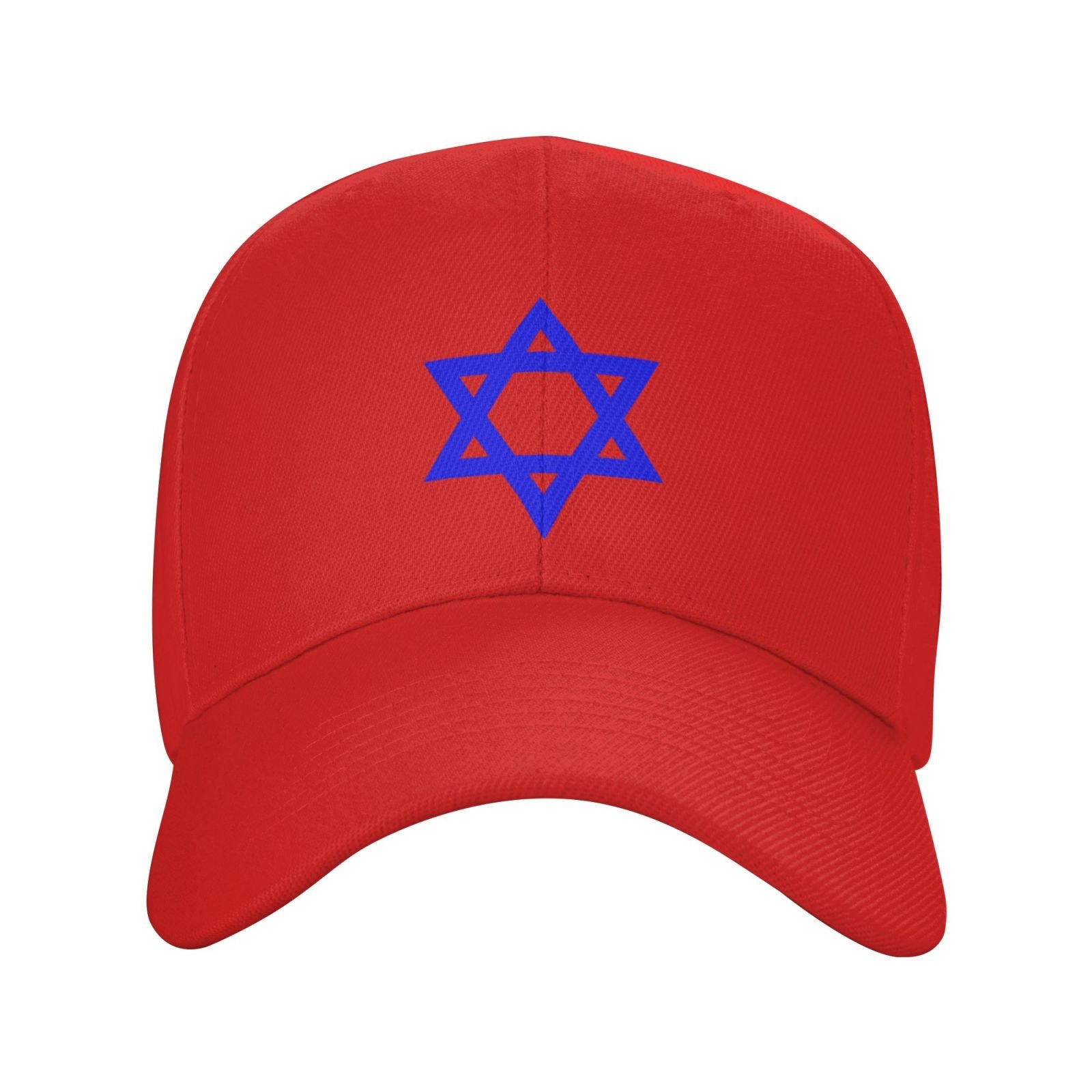blue star of david hat for men women blue star of david baseball cap adjustable trucker dad hats