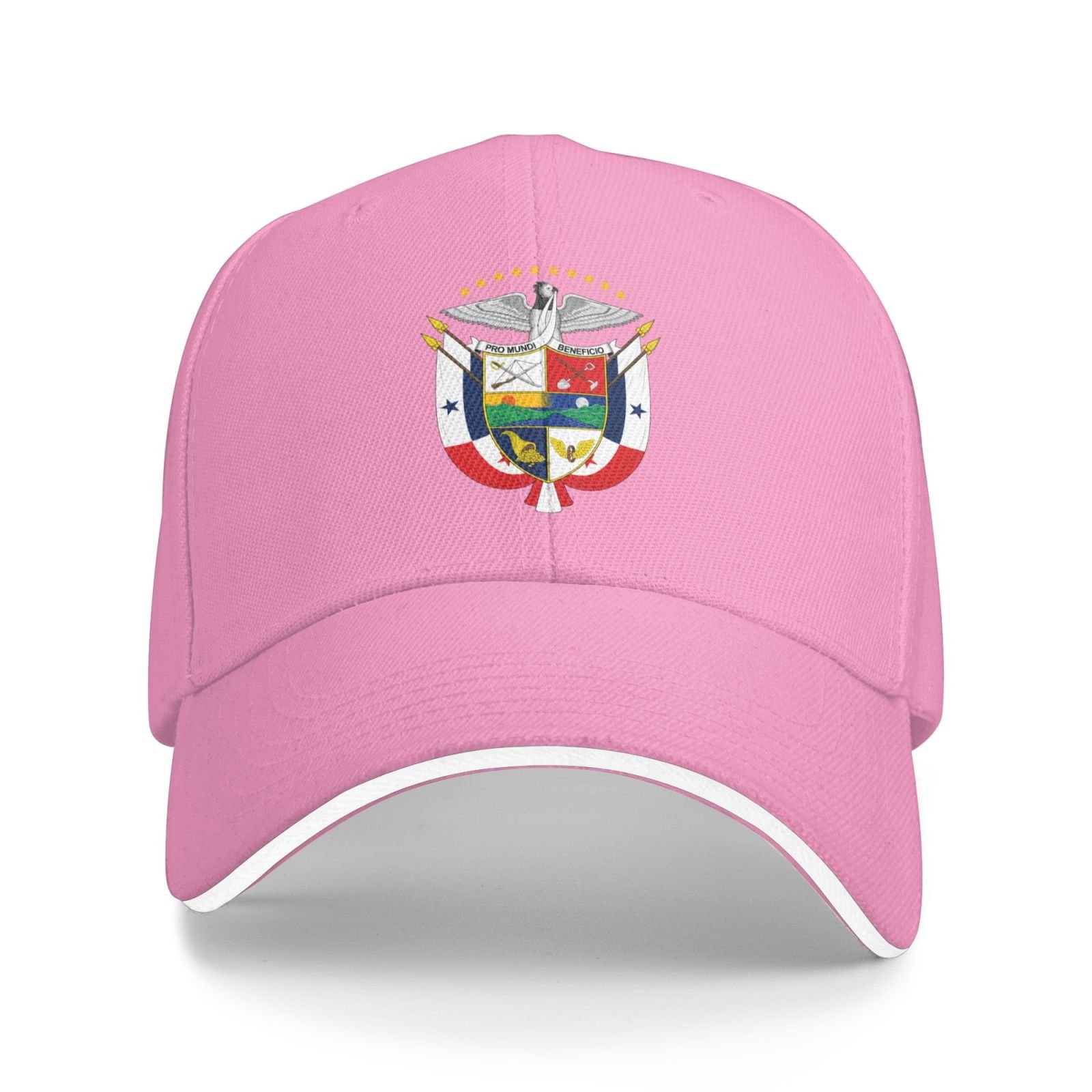 panama national emblem hat support panama coat of arms baseball cap panamanian hat for women men adjustable hat