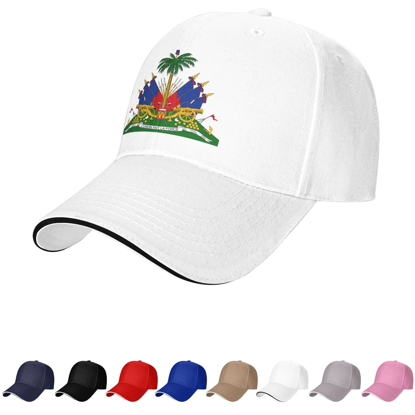 haiti emblem hat haitian caps for men women coat of arms of haiti baseball cap trucker dad hat