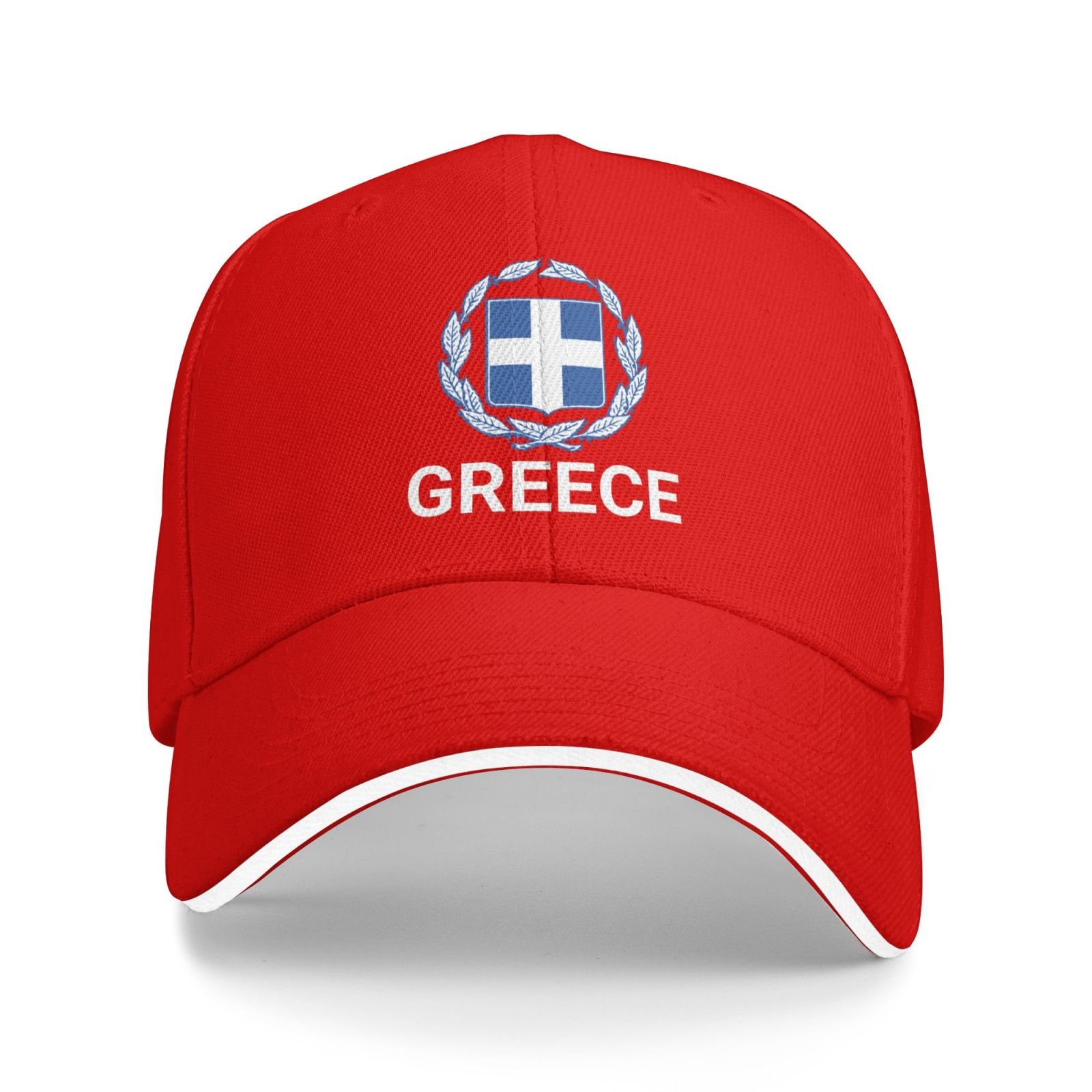 support greece hat greek caps for men women i stand with greece emblem coat of arms baseball cap