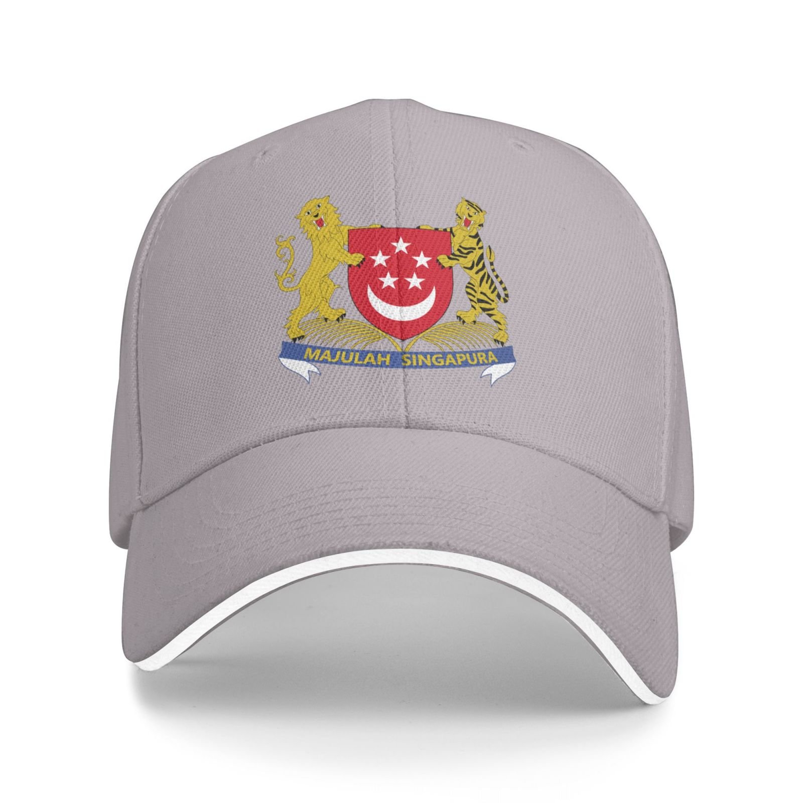 singapore national emblem hat support singapore coat of arms baseball cap singaporean hat for women men adjustable hat