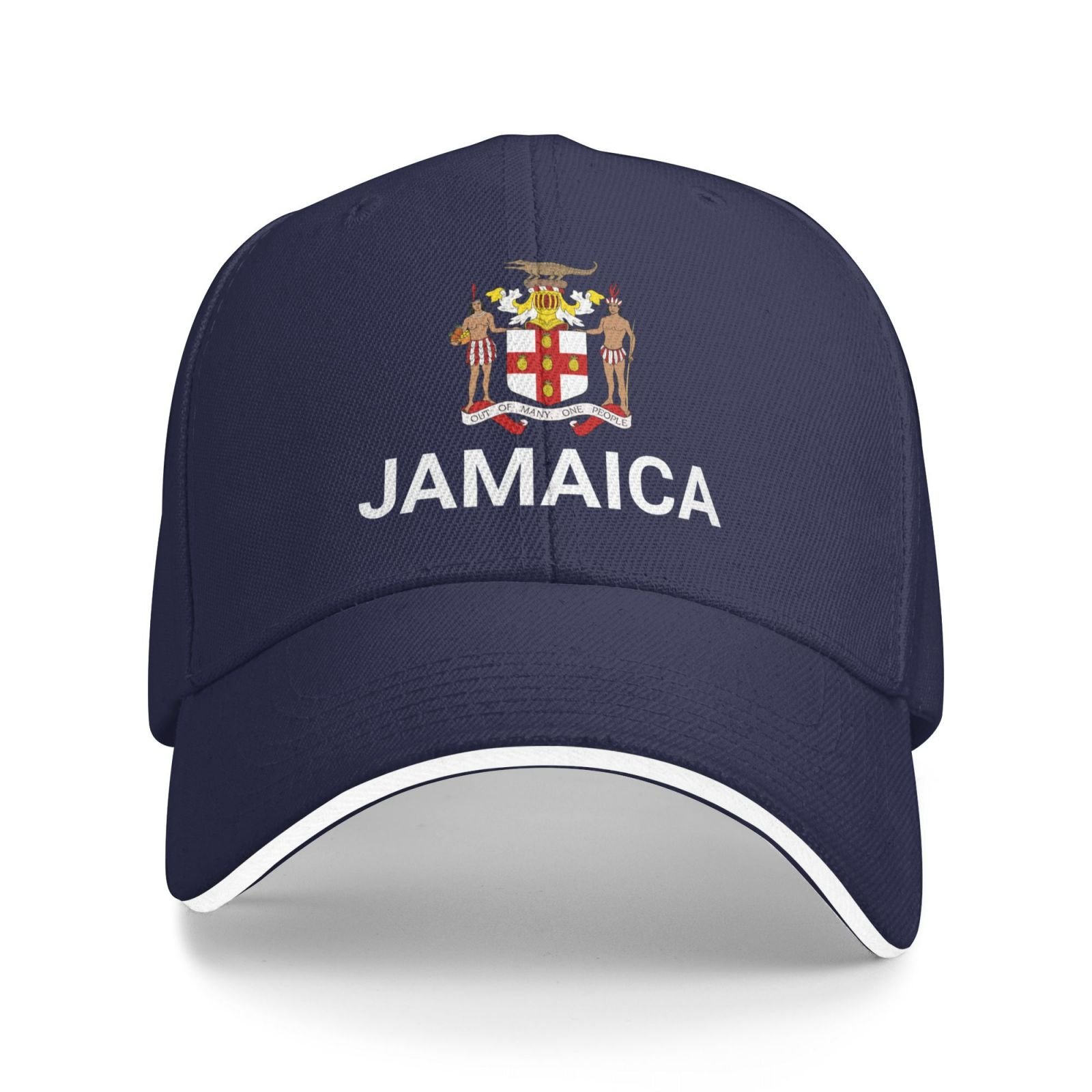 support jamaica hat jamaican caps for men women i stand with jamaica emblem coat of arms baseball cap