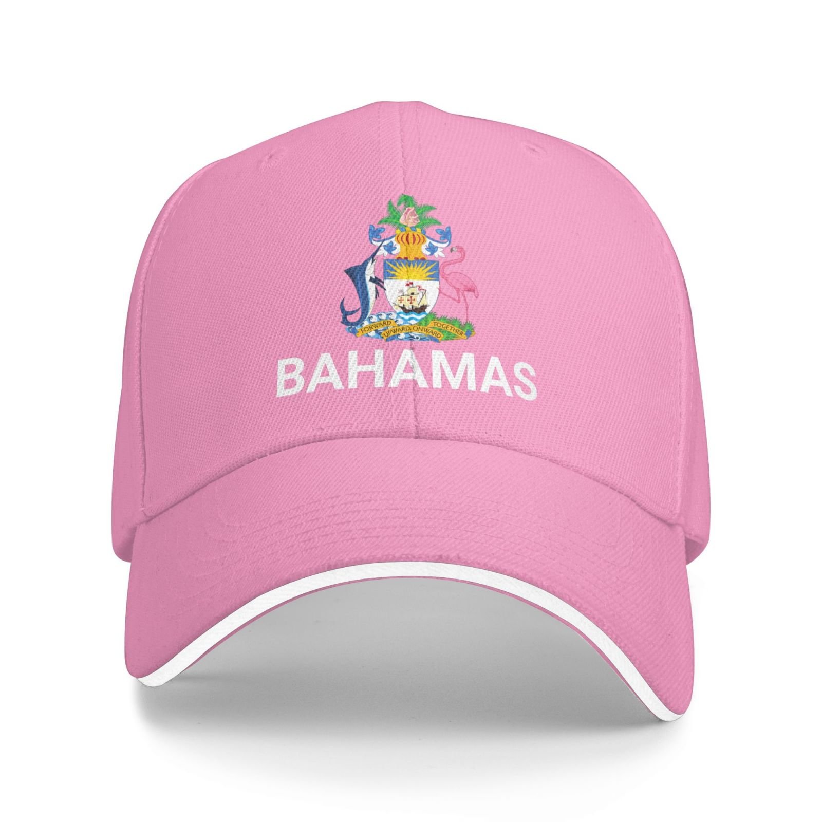 support bahamas hat bahamian caps for men women i stand with bahamas emblem coat of arms baseball cap