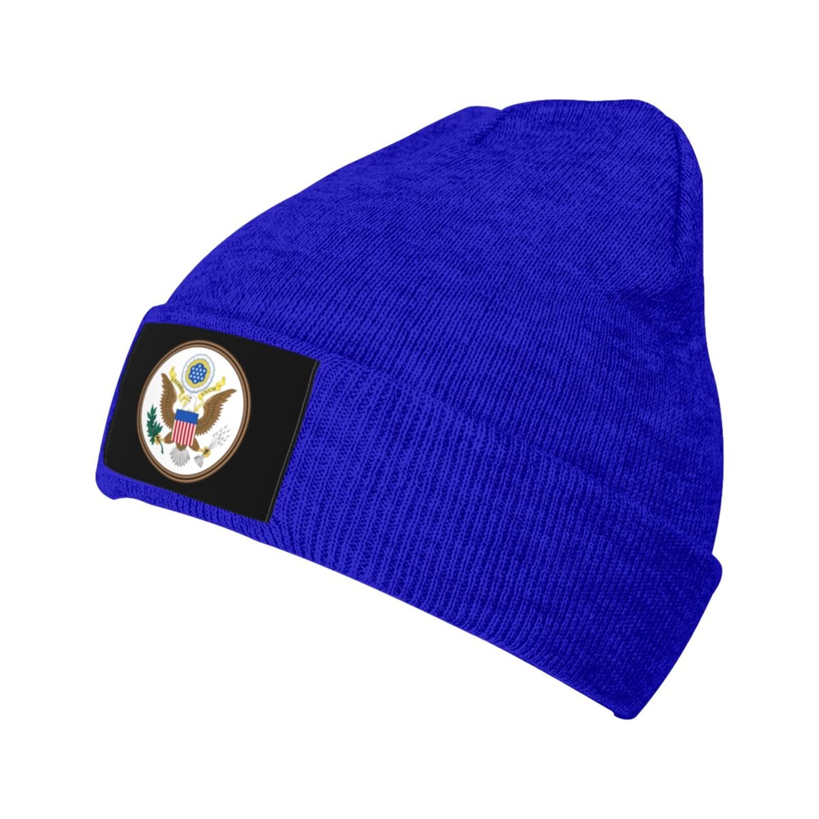 coat of arms of united states knit beanie hat united states emblem knitted cap for american winter outdoor men women