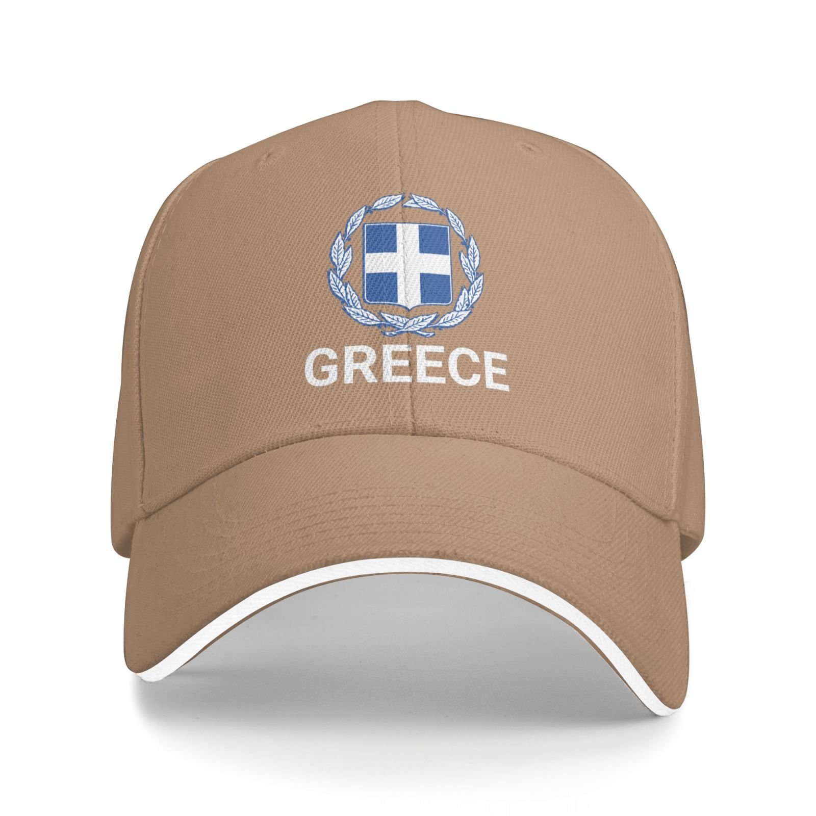 support greece hat greek caps for men women i stand with greece emblem coat of arms baseball cap