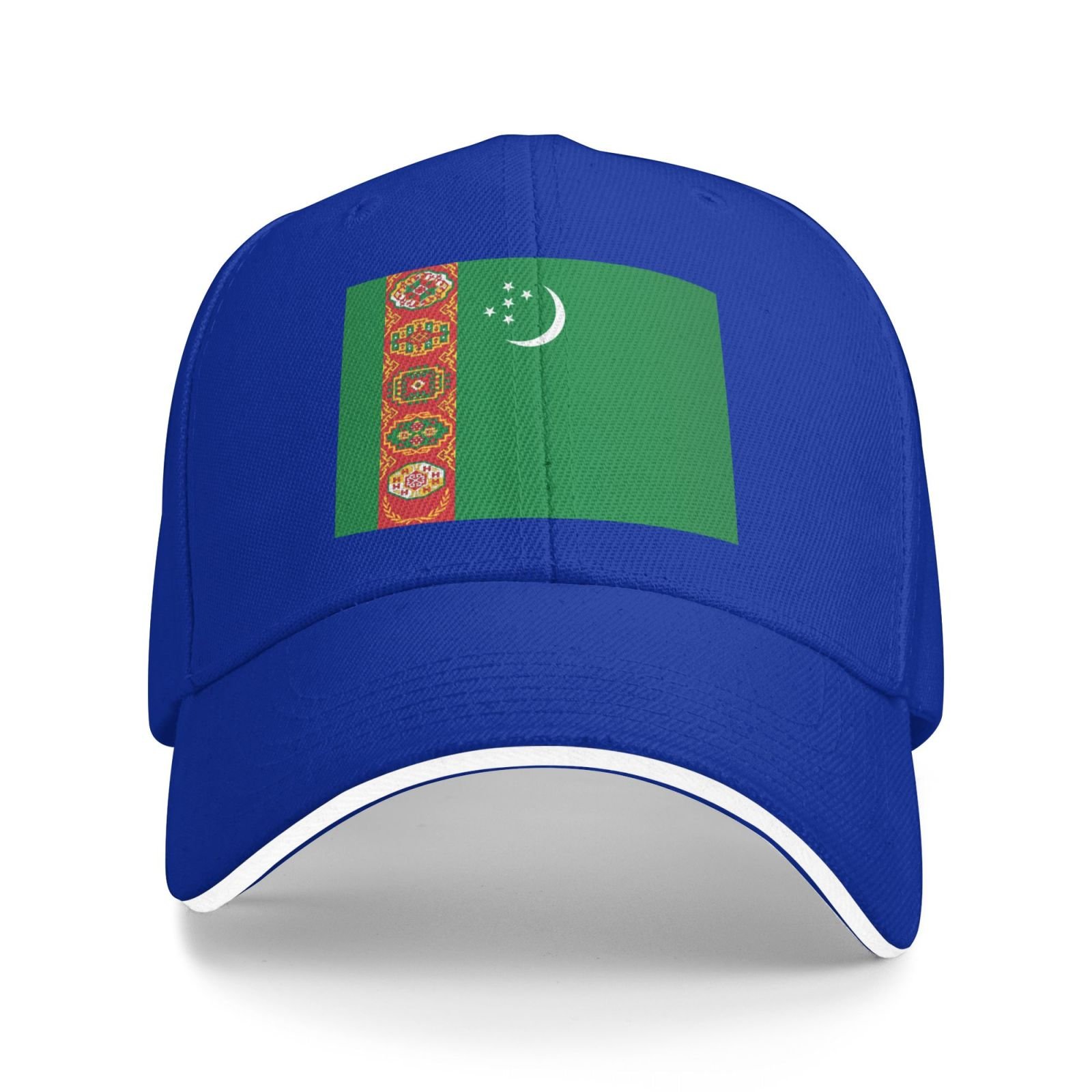 flag of turkmenistan baseball cap stand with turkmenistan hat support turkmen trucker dad hat for men women
