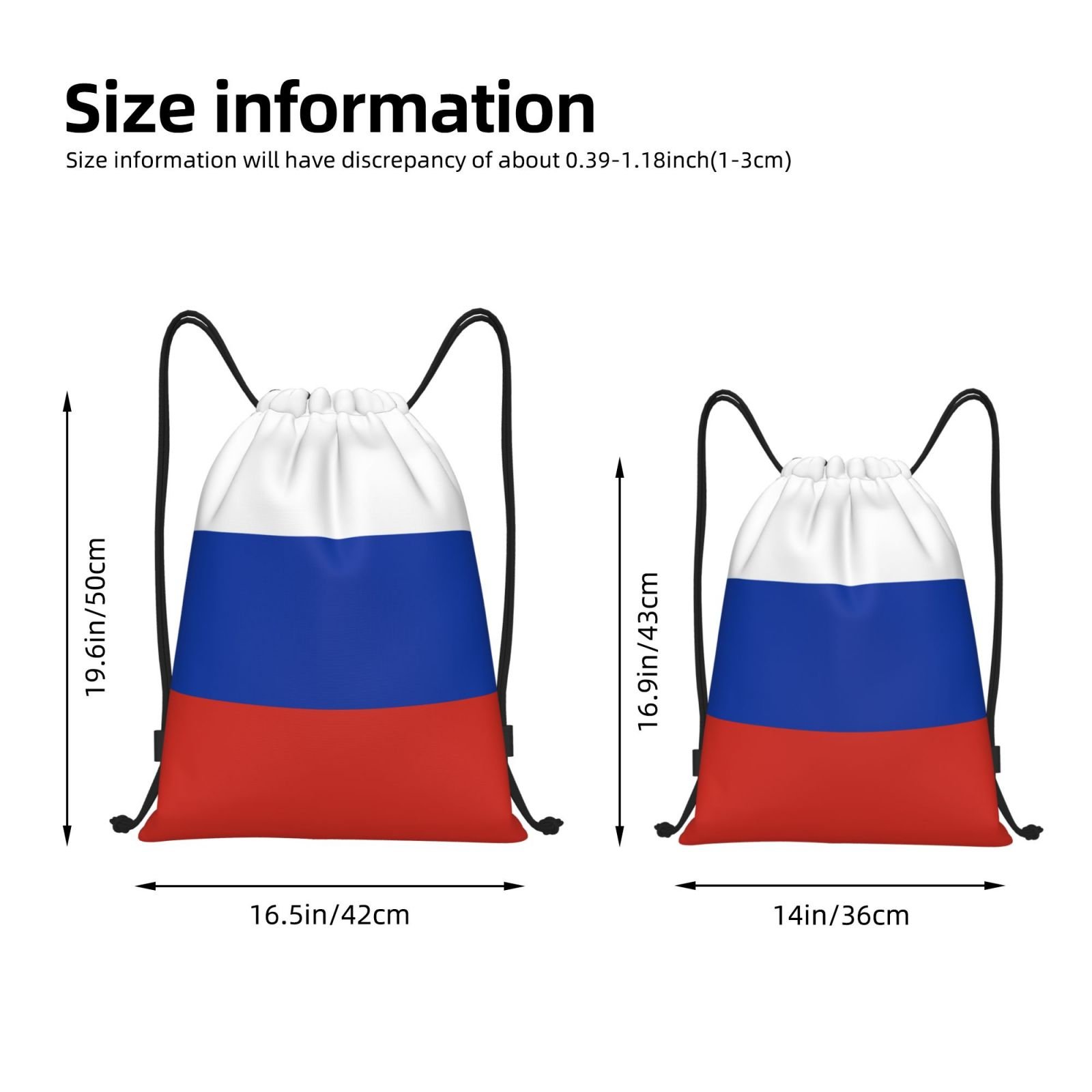Zaino con coulisse russo, zaino da spiaggia per yoga, leggero, da palestra, sportivo, con coulisse, decorazione per esterni - Image 2
