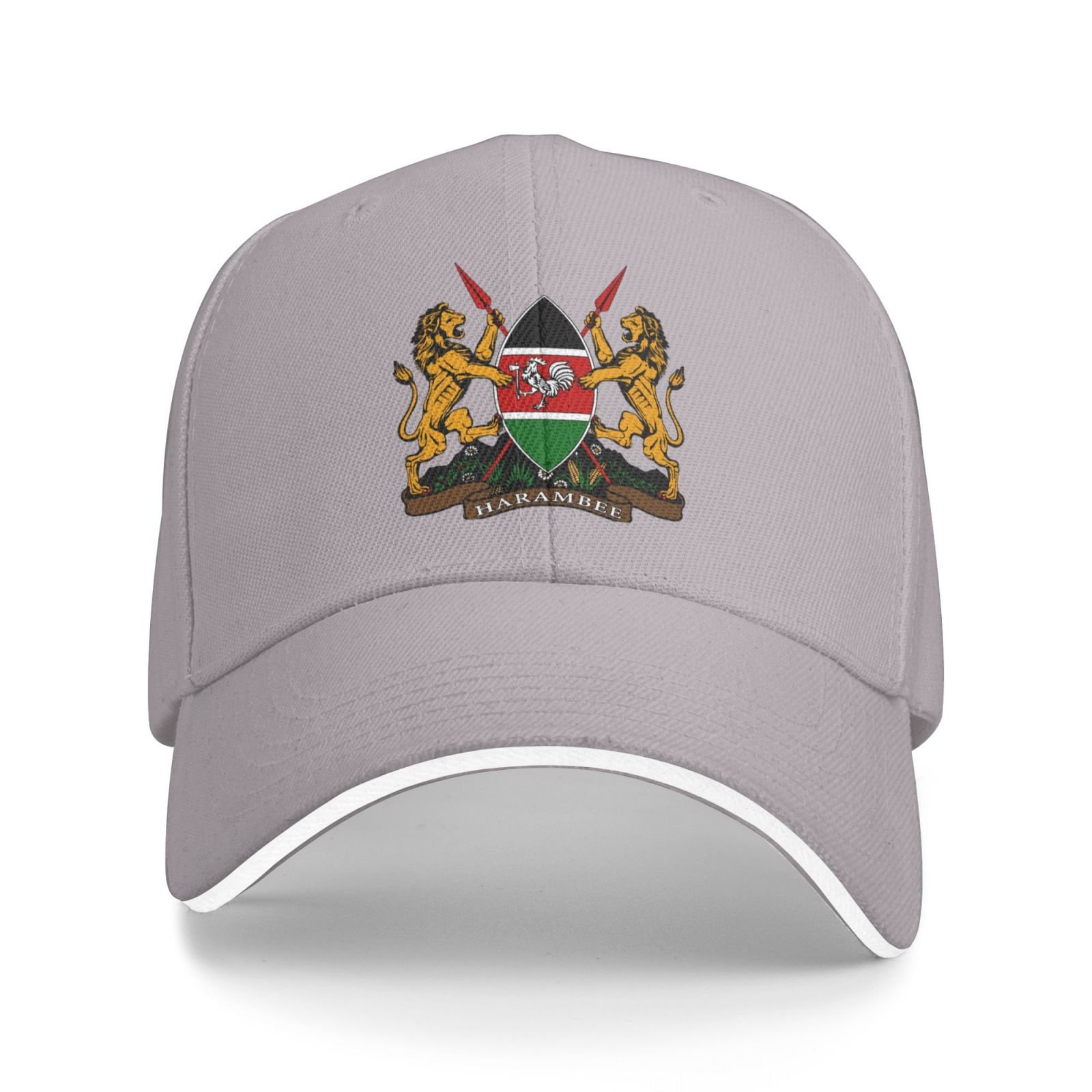 coat of arms for kenya baseball cap support kenya emblem kenyan trucker dad hat for men women