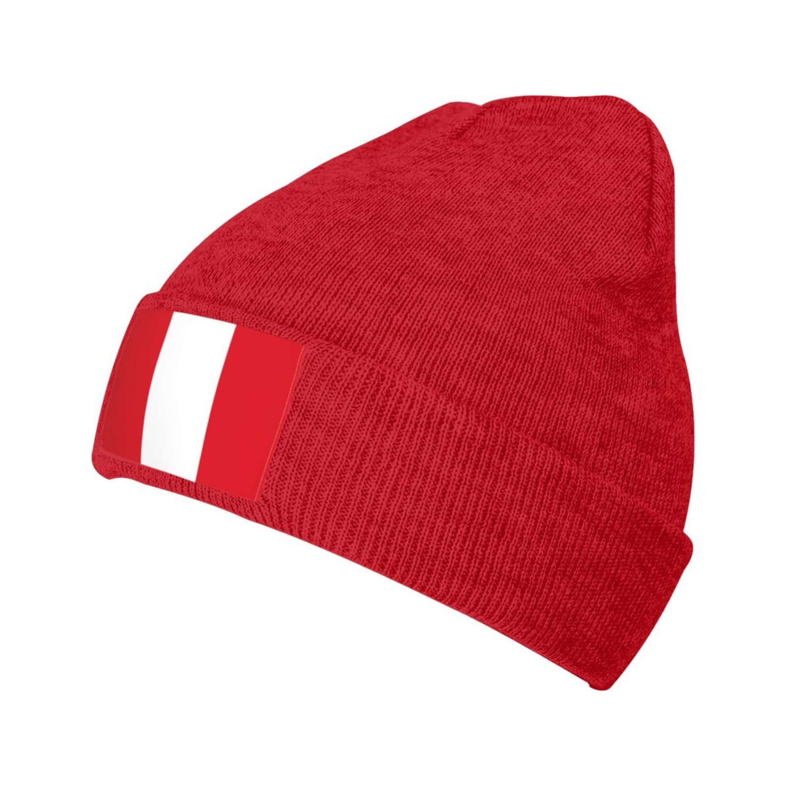 flag of peru knit beanie hat peru flags knitted cap for peruvian winter outdoor men women