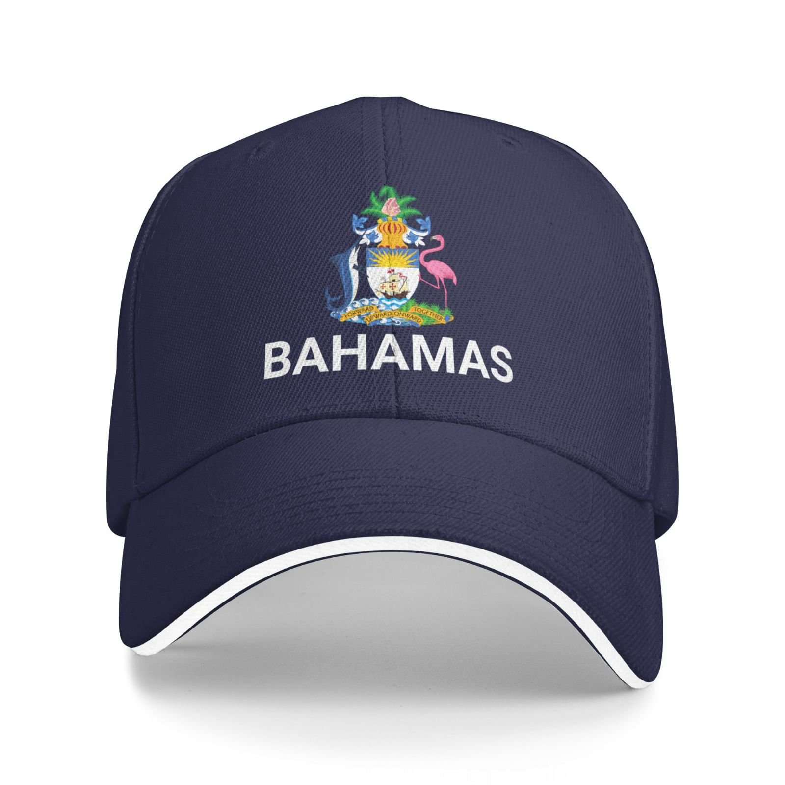 support bahamas hat bahamian caps for men women i stand with bahamas emblem coat of arms baseball cap