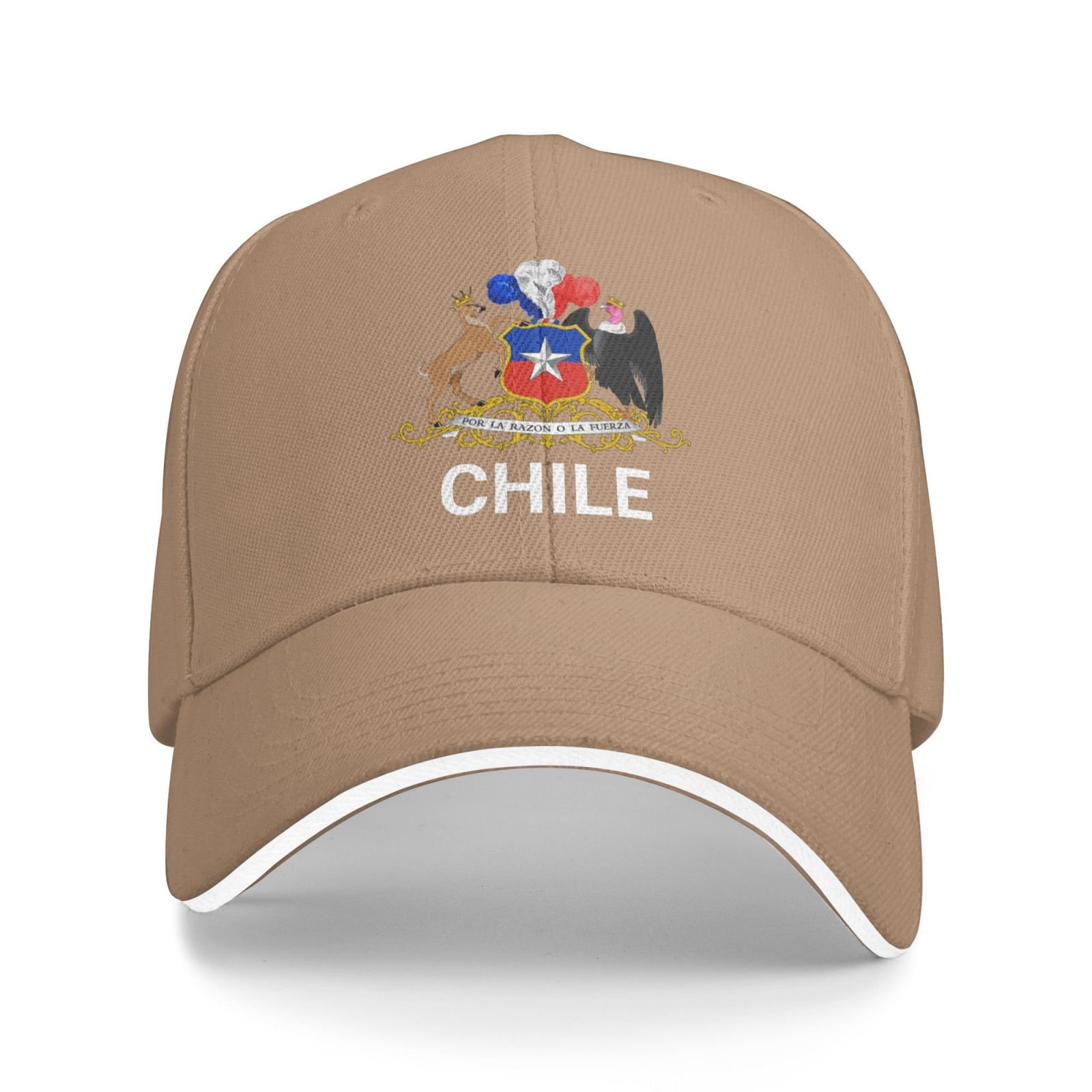 support chile hat chilean caps for men women i stand with chile emblem coat of arms baseball cap