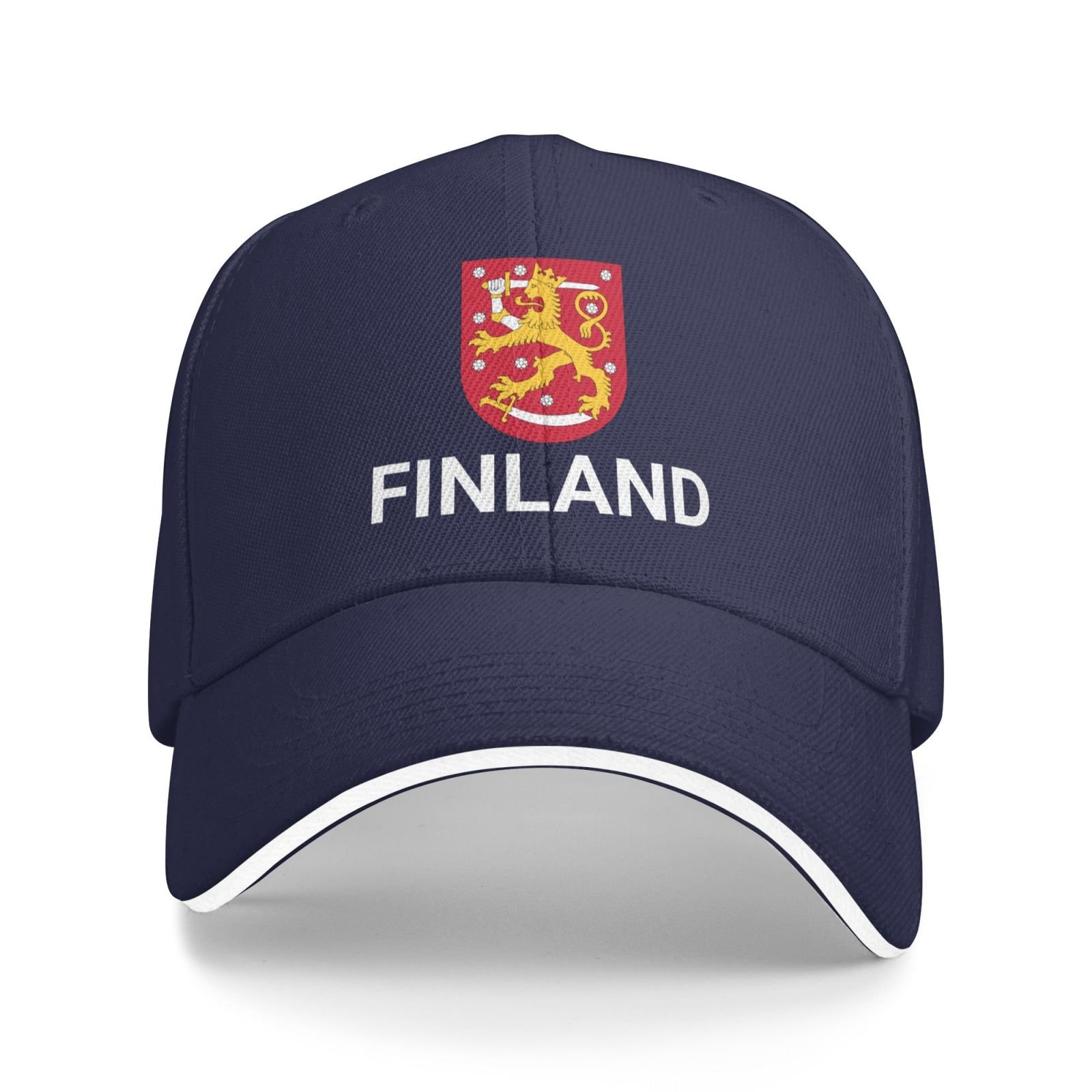support finland hat finns caps for men women i stand with finland emblem coat of arms baseball cap
