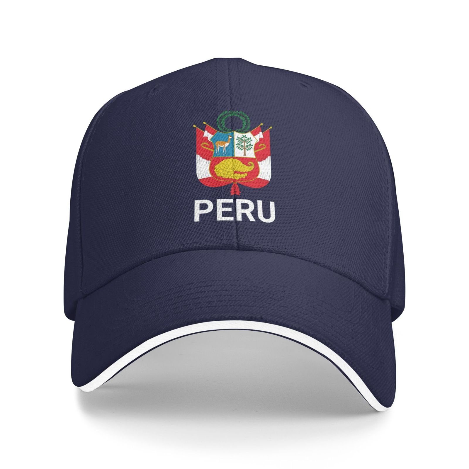 support peru hat peruvian caps for men women i stand with peru emblem coat of arms baseball cap