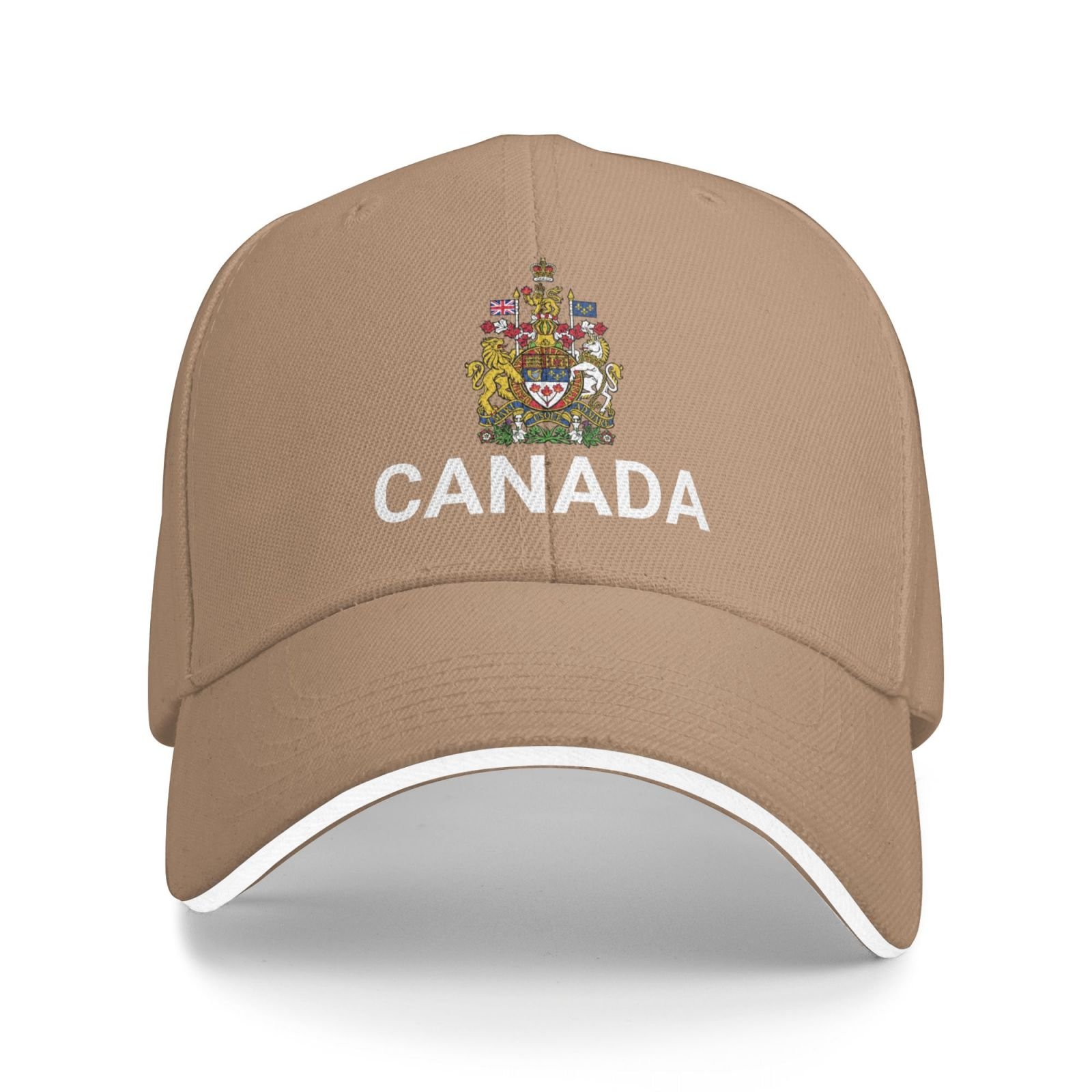 support canada hat canadians caps for men women i stand with canada emblem coat of arms baseball cap