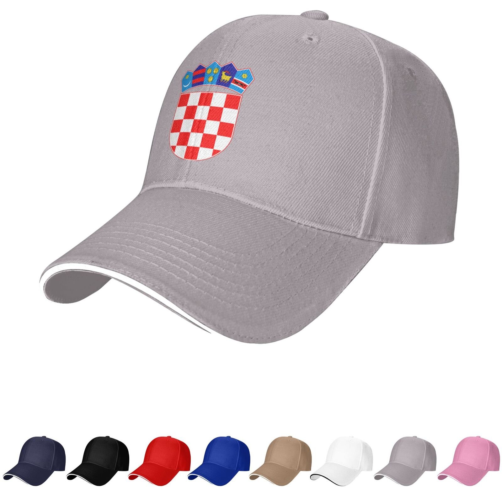 (croatia) emblem hat croatian caps for men women coat of arms of (croatia) baseball cap trucker dad hat