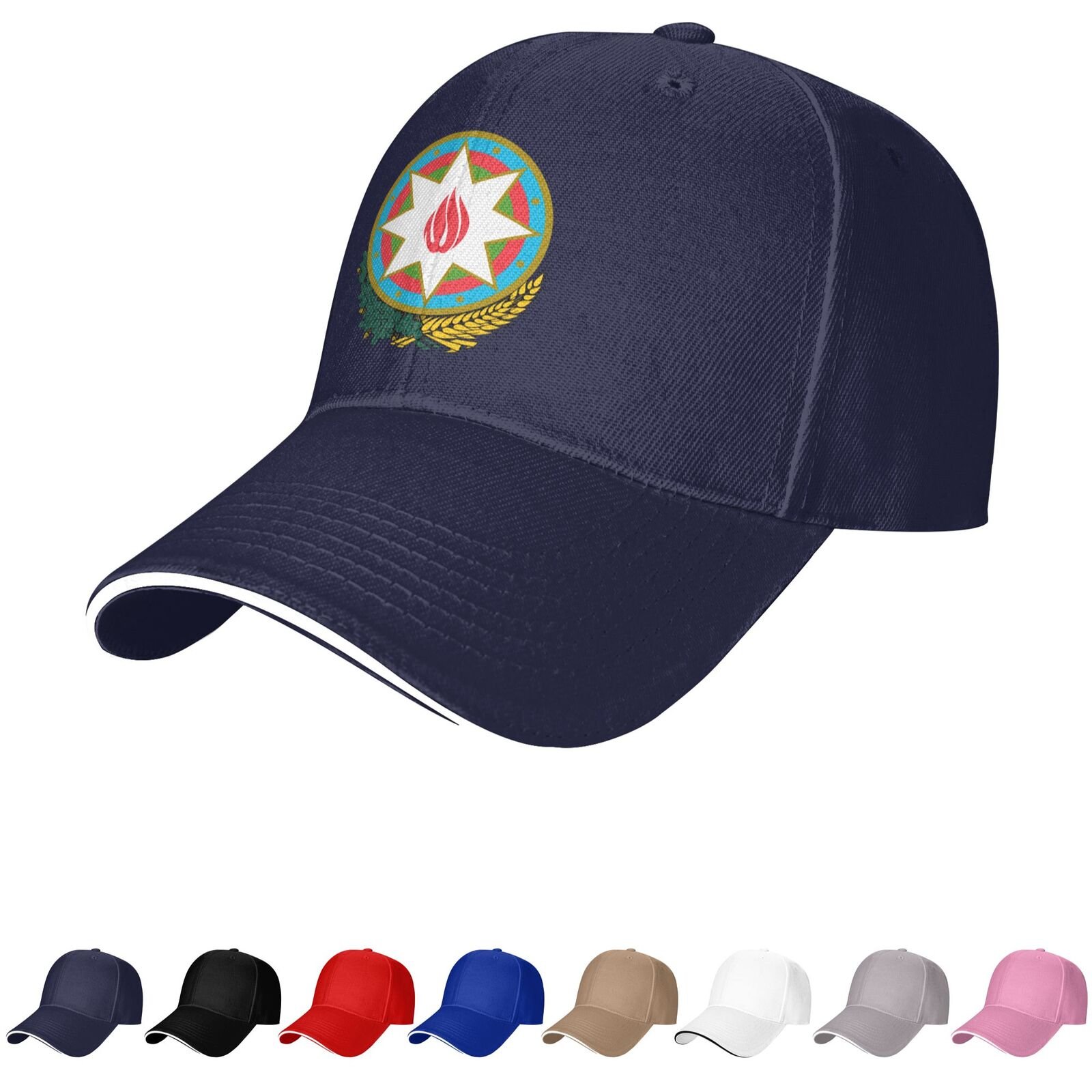 azerbaijan emblem hat azerbaijani caps for men women coat of arms of azerbaijan baseball cap trucker dad hat