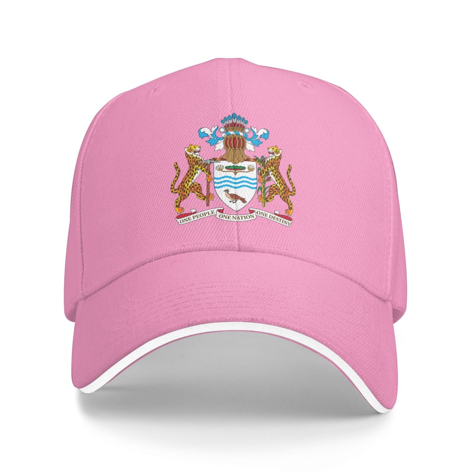 guyana national emblem hat support guyana coat of arms baseball cap guyanese hat for women men adjustable hat