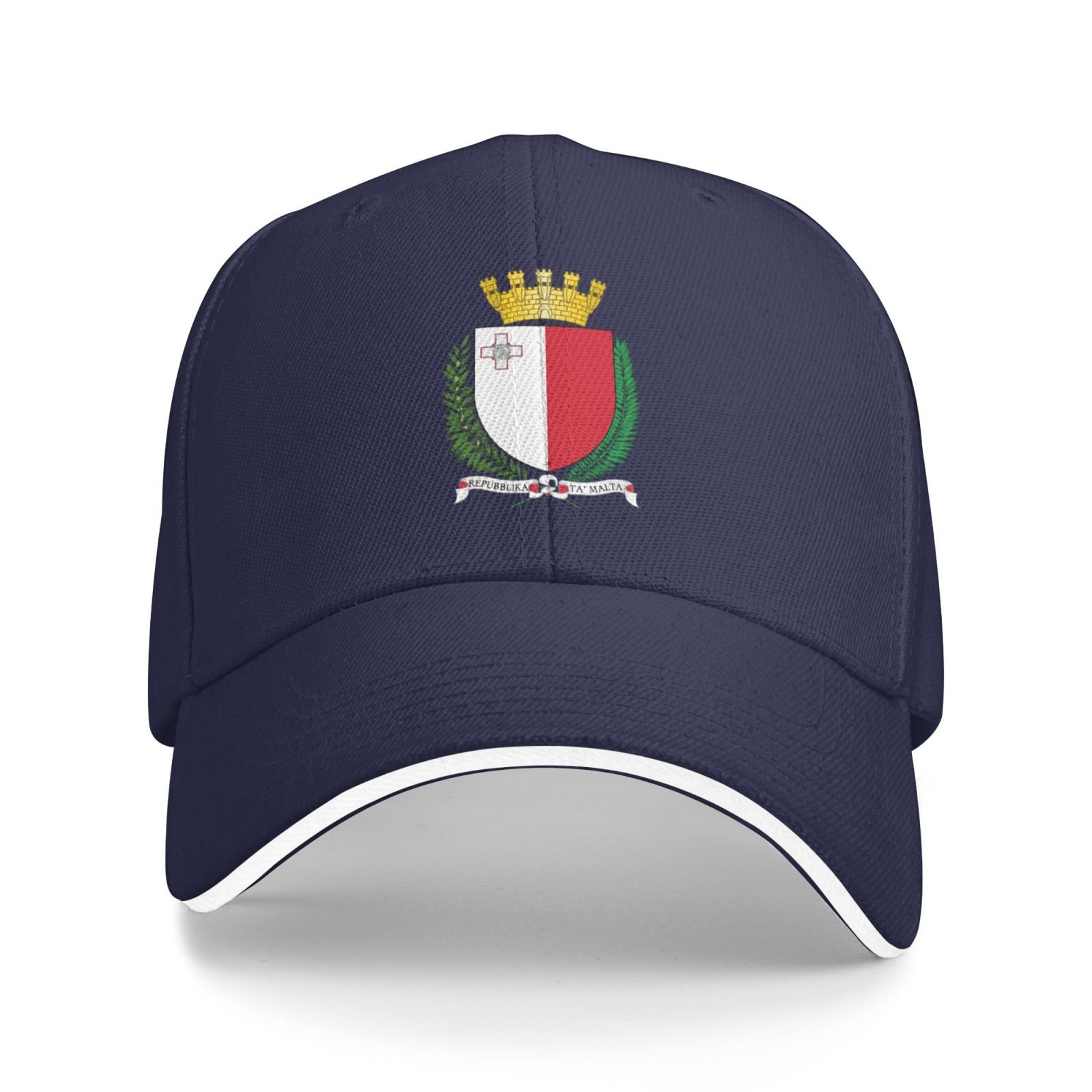 malta national emblem hat support malta coat of arms baseball cap maltese hat for women men adjustable hat