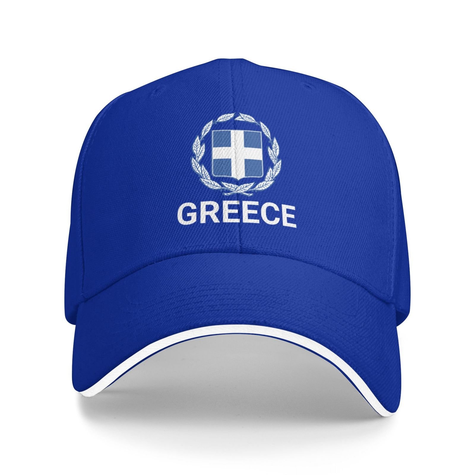 support greece hat greek caps for men women i stand with greece emblem coat of arms baseball cap