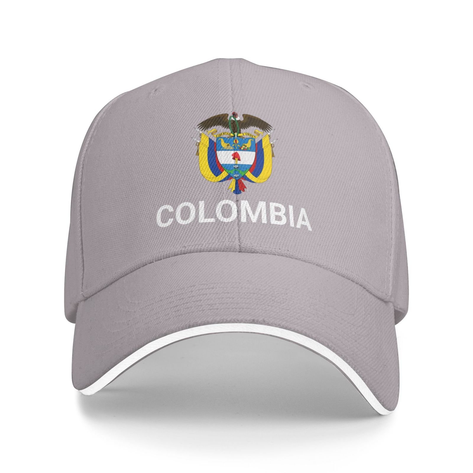 support colombia hat colombian caps for men women i stand with colombia emblem coat of arms baseball cap