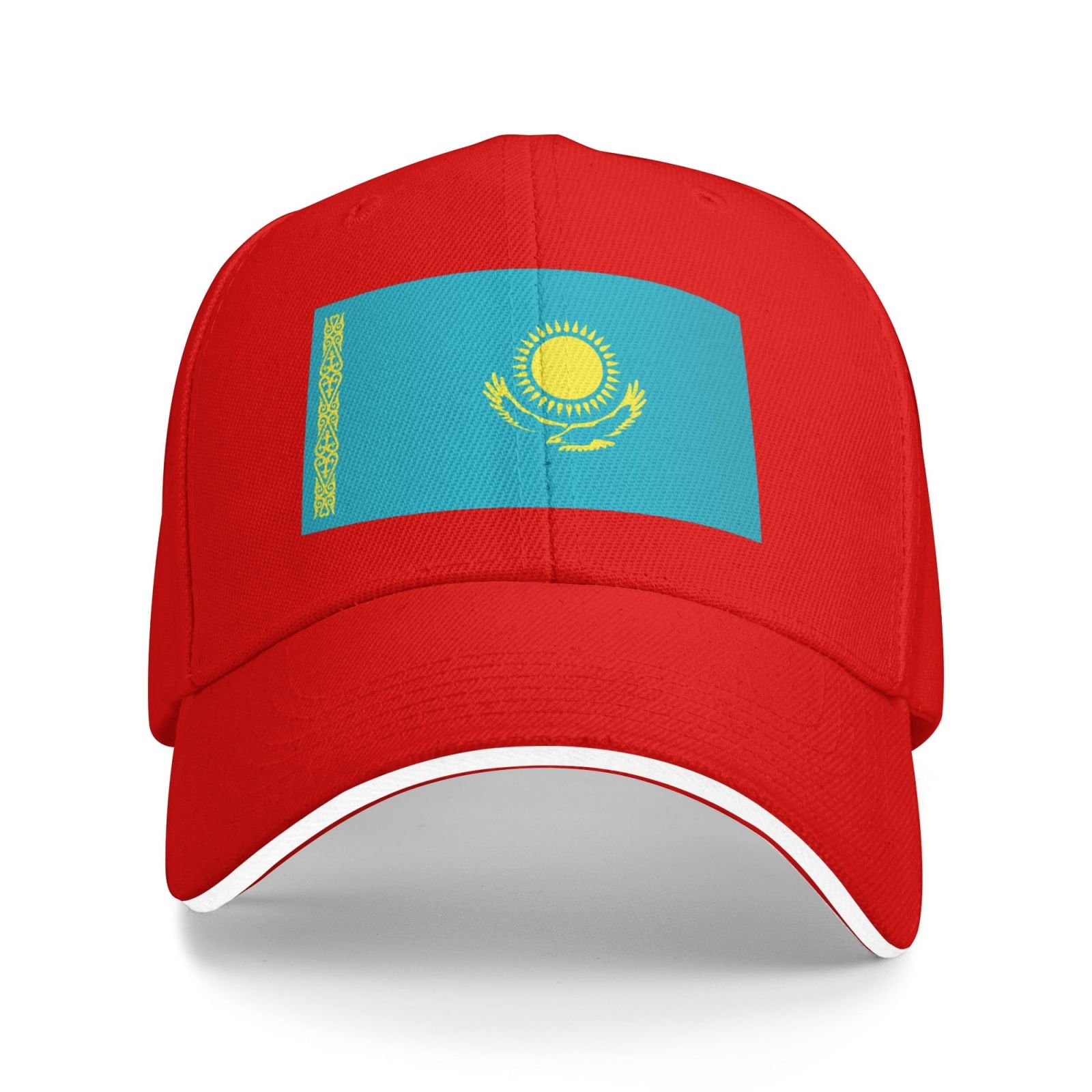flag of kazakhstan baseball cap stand with kazakhstan hat support kazakhstani trucker dad hat for men women