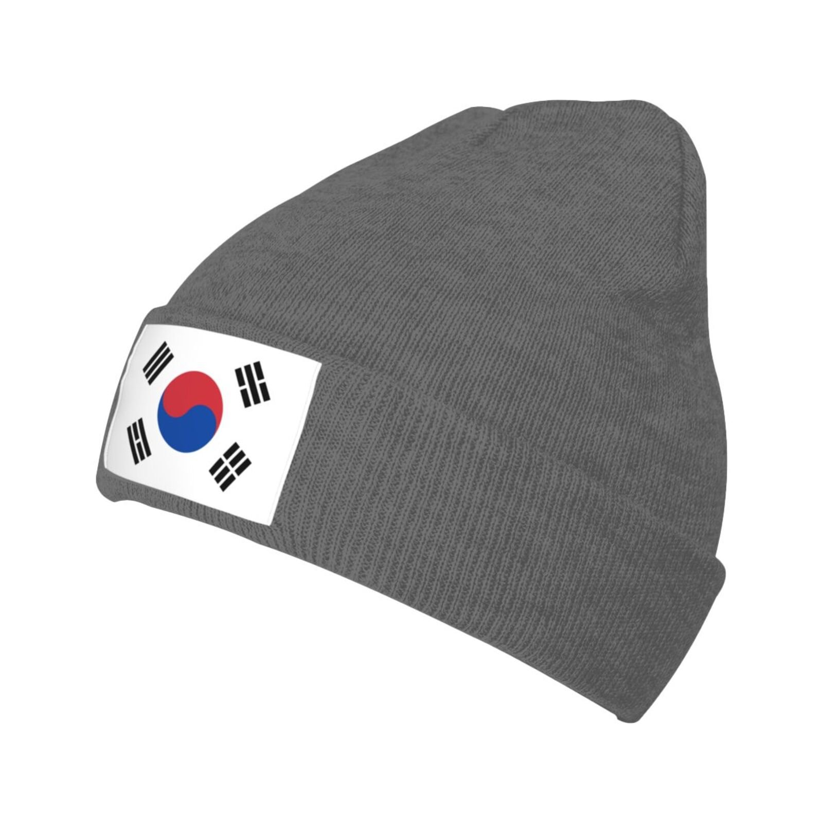 flag of korea knit beanie hat korea flags knitted cap for korean winter outdoor men women