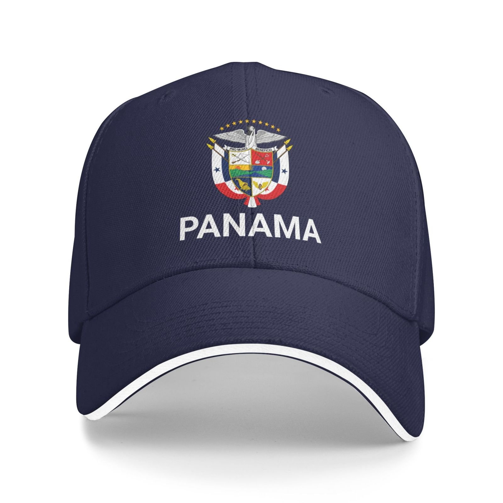 support panama hat panamanian caps for men women i stand with panama emblem coat of arms baseball cap