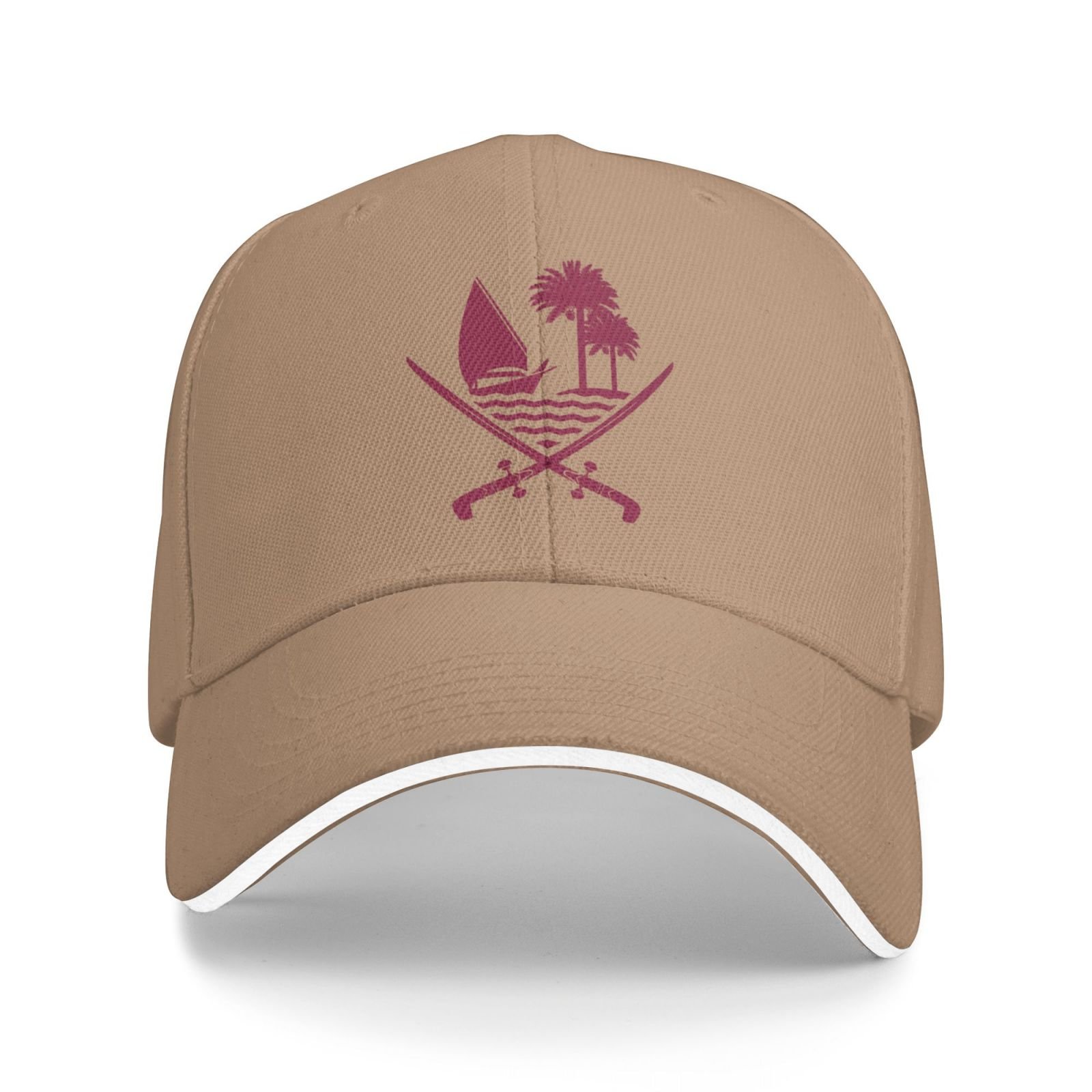coat of arms for qatar baseball cap support qatar emblem qatari trucker dad hat for men women