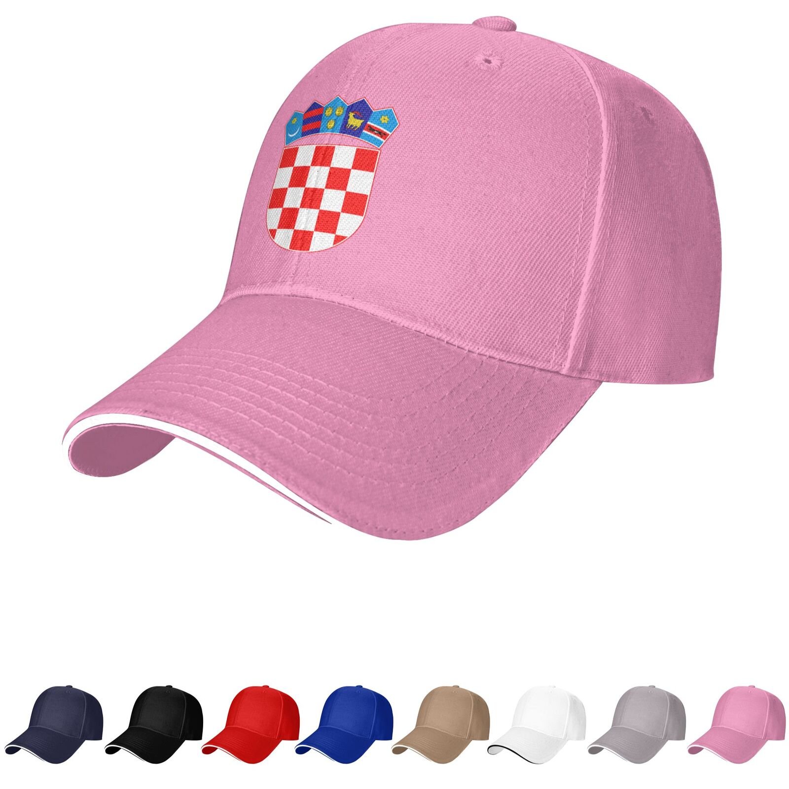 (croatia) emblem hat croatian caps for men women coat of arms of (croatia) baseball cap trucker dad hat