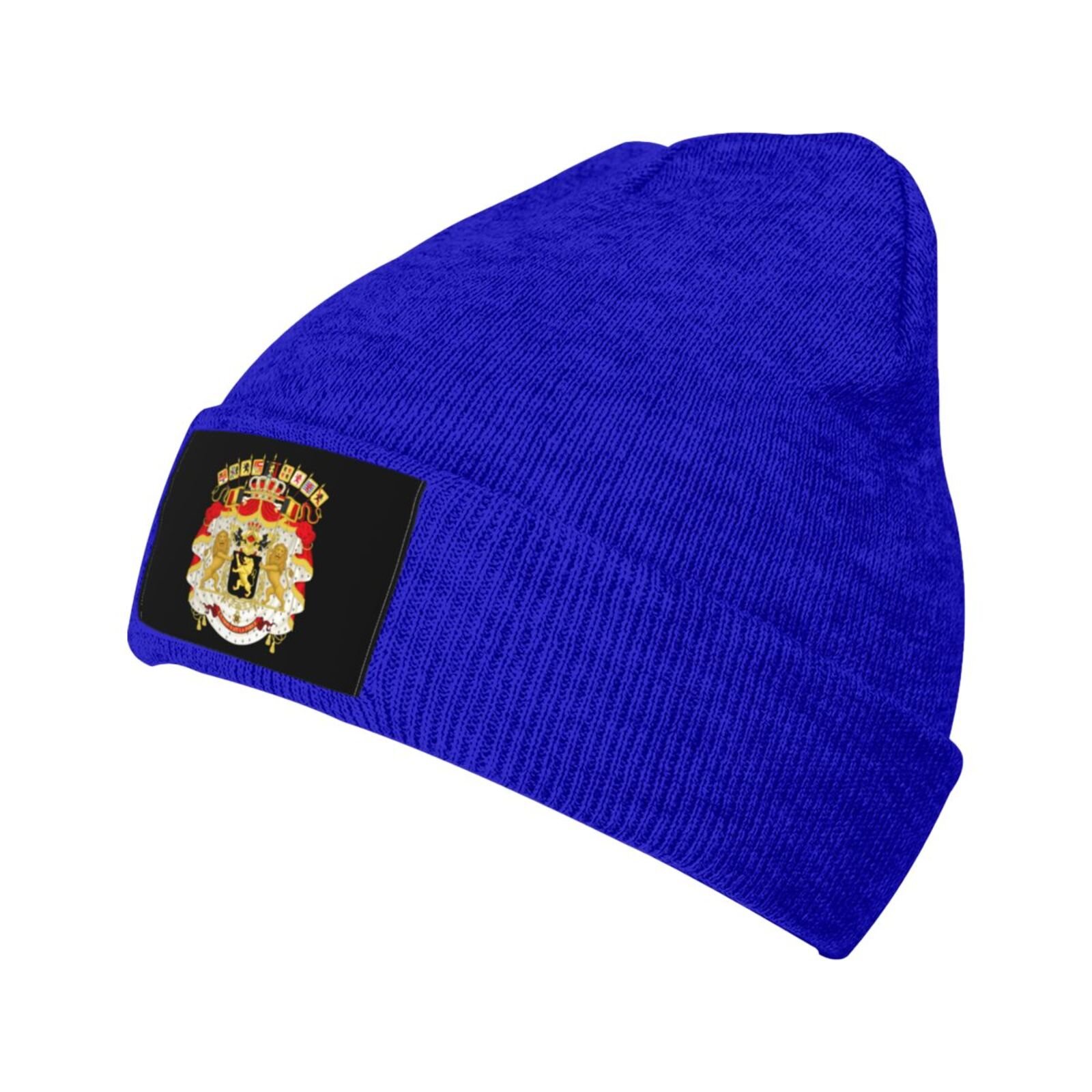 coat of arms of belgian knit beanie hat belgian emblem knitted cap for belgium winter outdoor men women