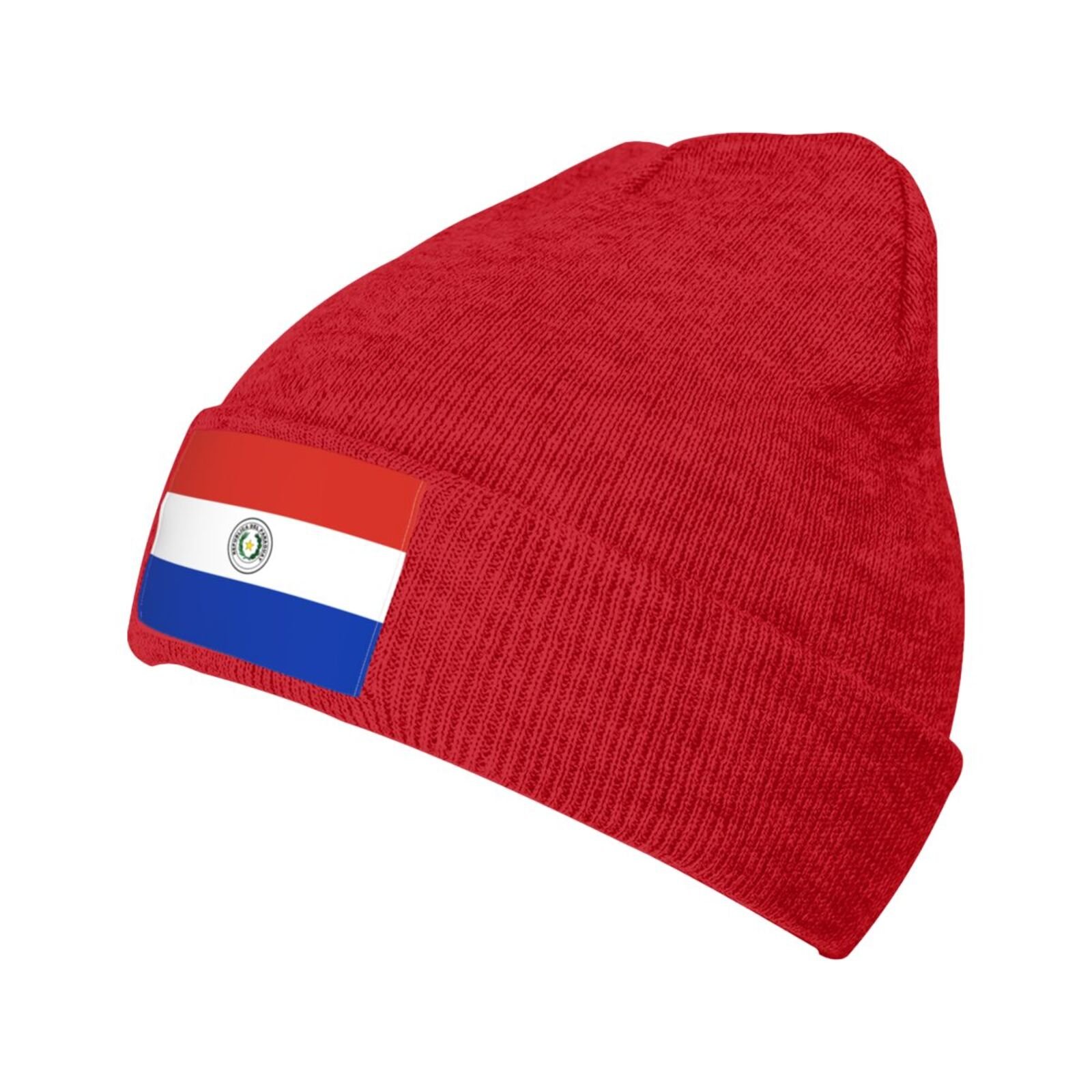 flag of paraguay knit beanie hat paraguay flags knitted cap for paraguayan winter outdoor men women