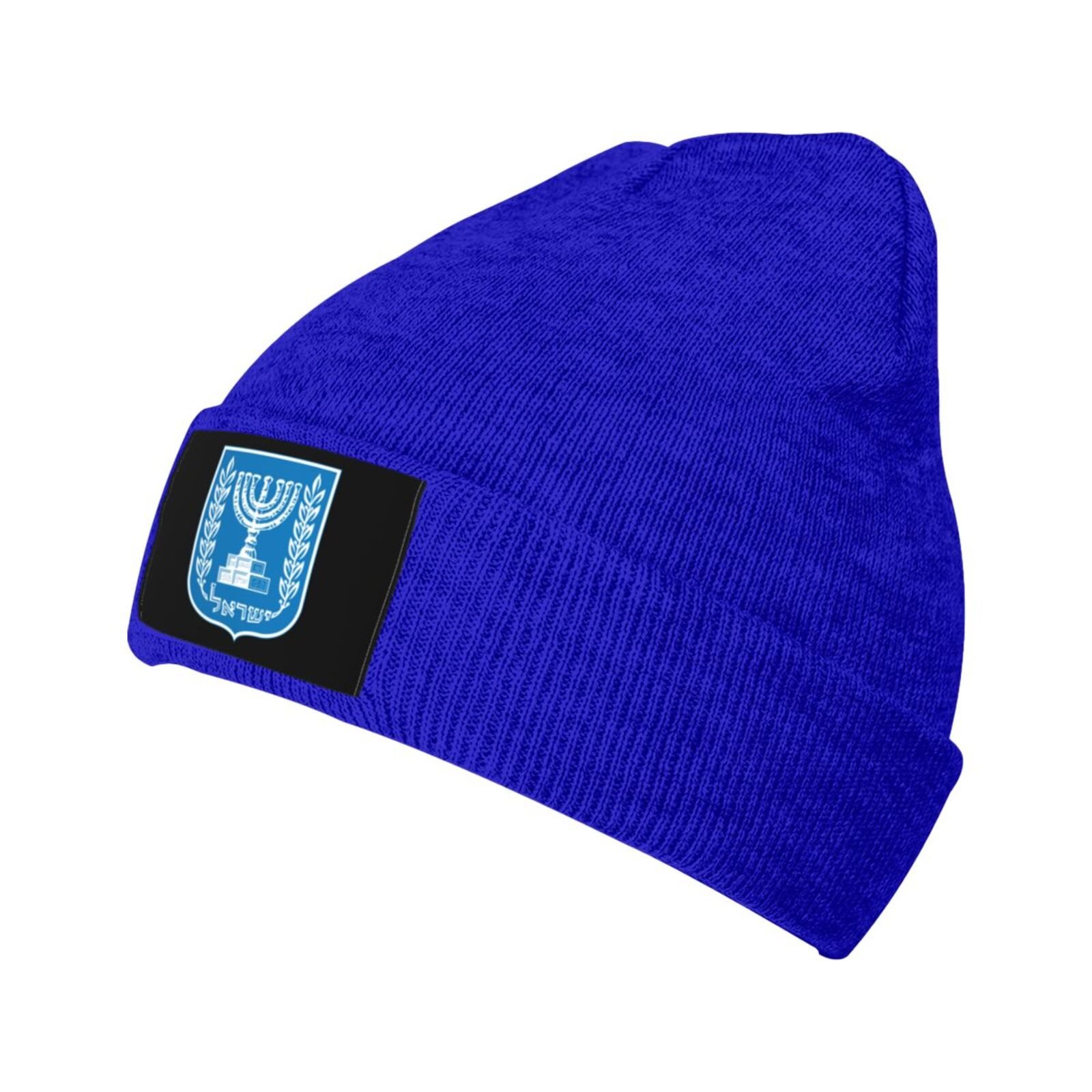 coat of arms of israel knit beanie hat israel emblem knitted cap for israelis winter outdoor men women