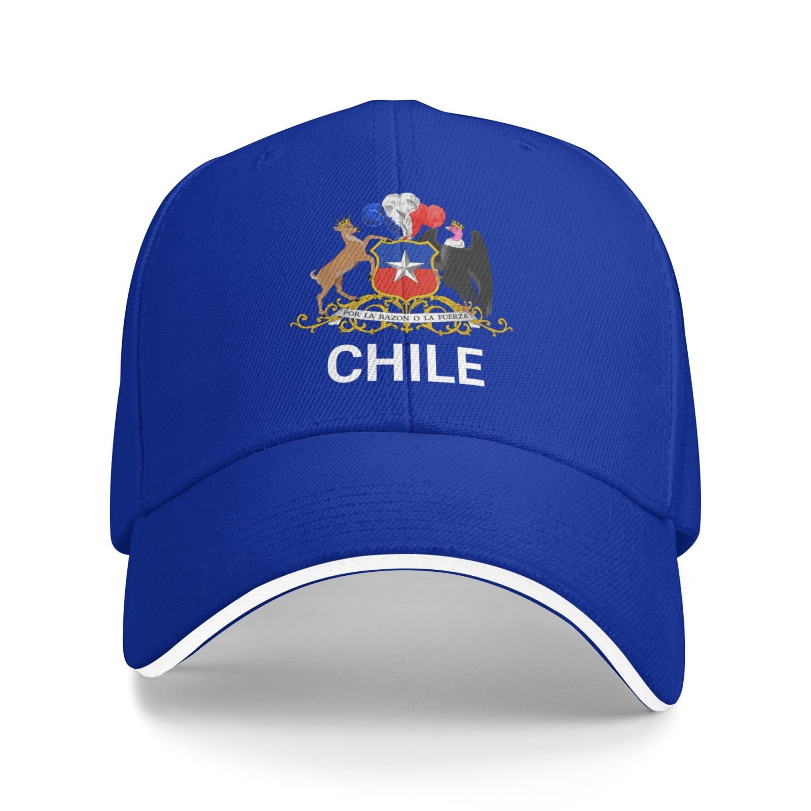 support chile hat chilean caps for men women i stand with chile emblem coat of arms baseball cap